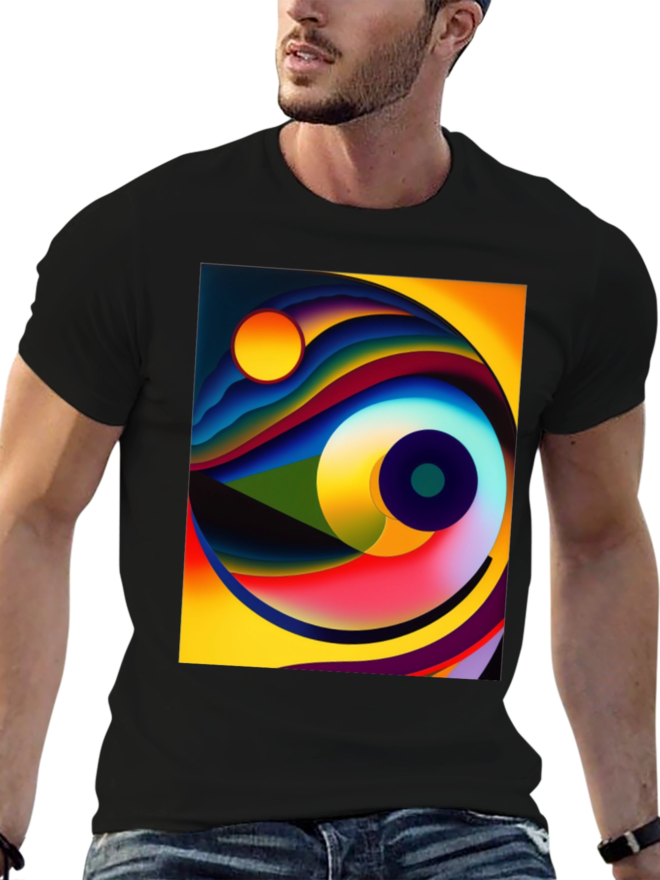 Abstract Art Graphic Tee - Modern Design