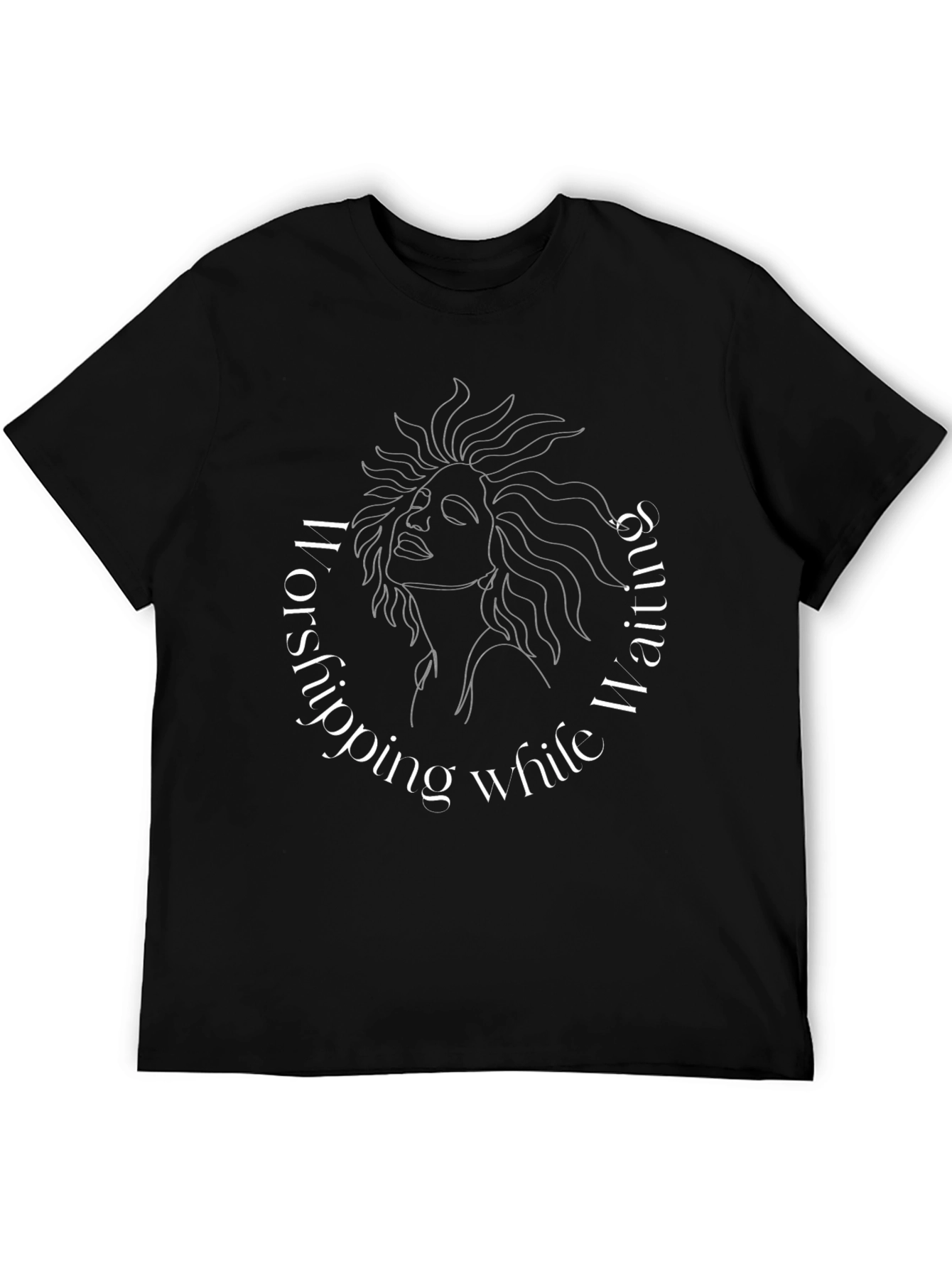 Waiting Worship Graphic Tee - Stylish Comfort