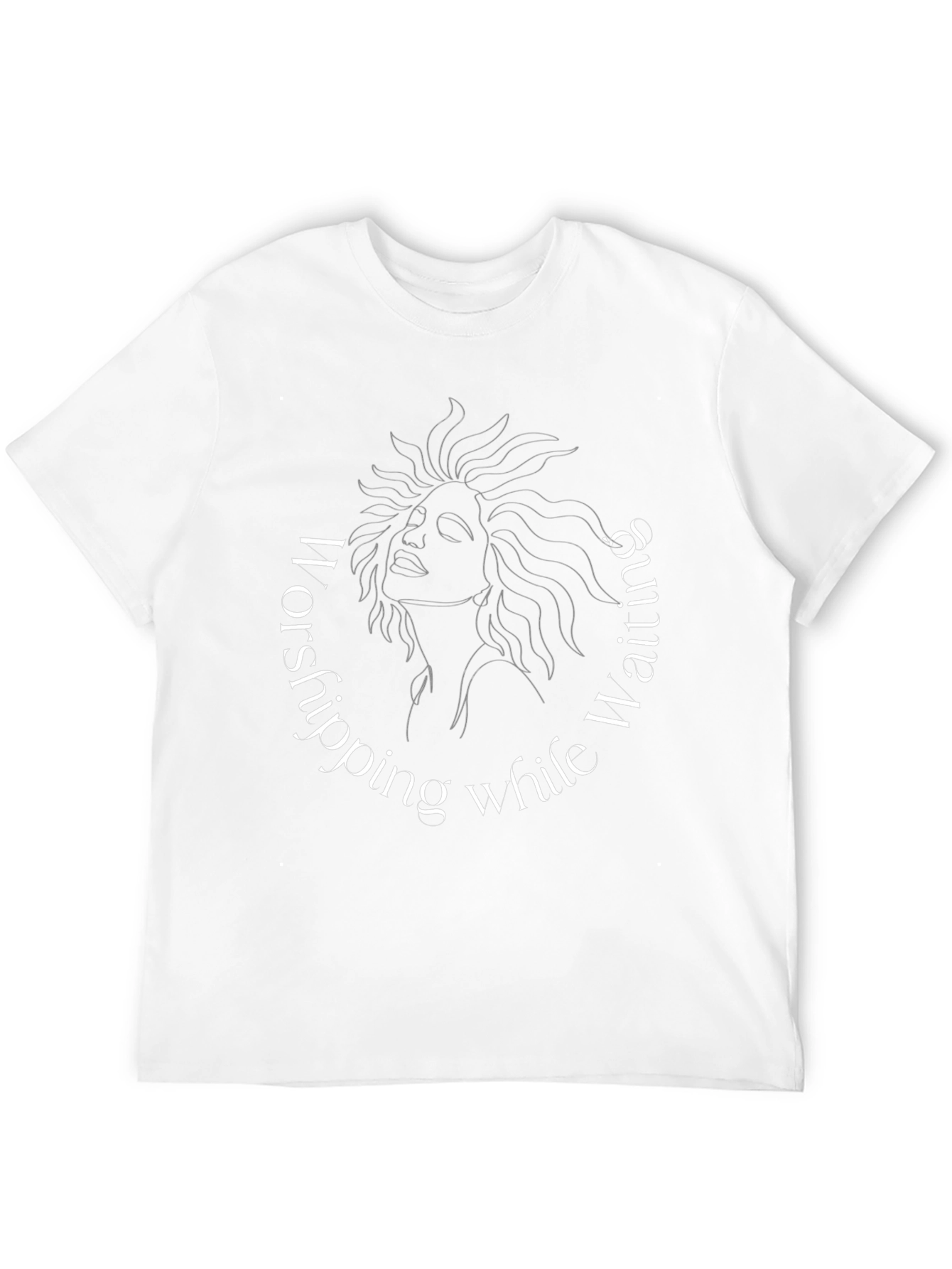 Waiting Worship Graphic Tee - Stylish Comfort