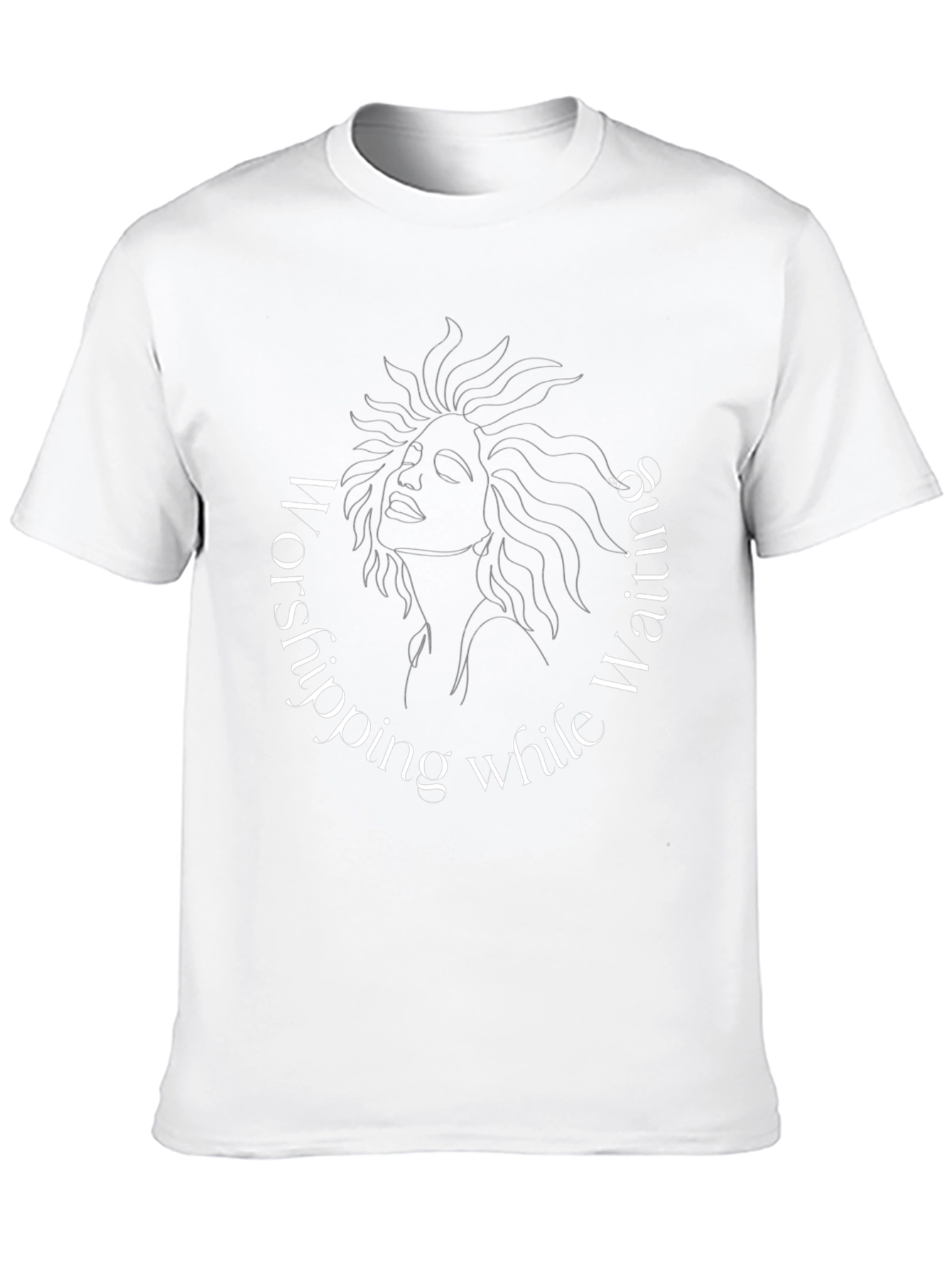 Waiting Worship Graphic Tee - Stylish Comfort