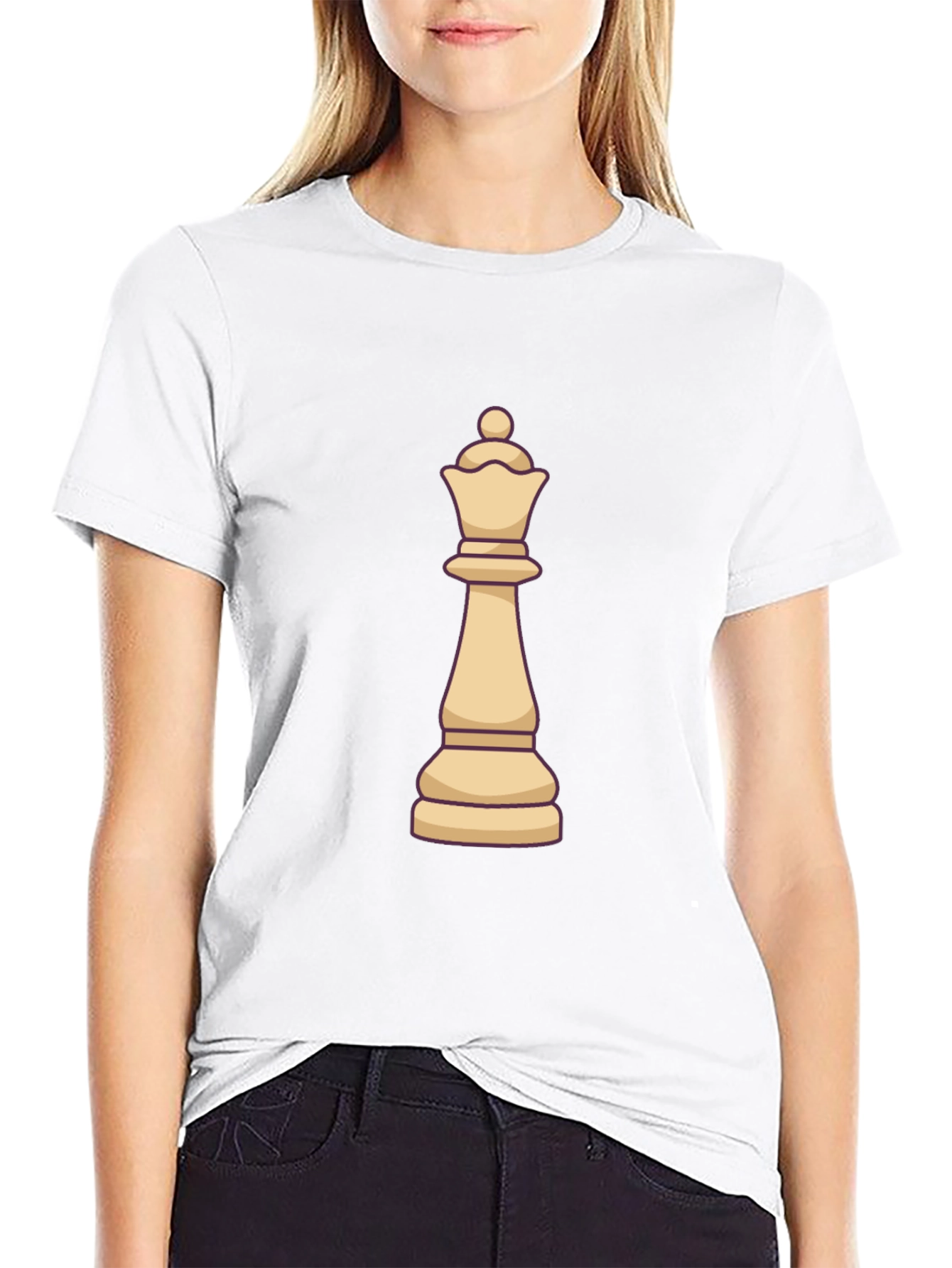 Chess Queen Graphic Tee - Black