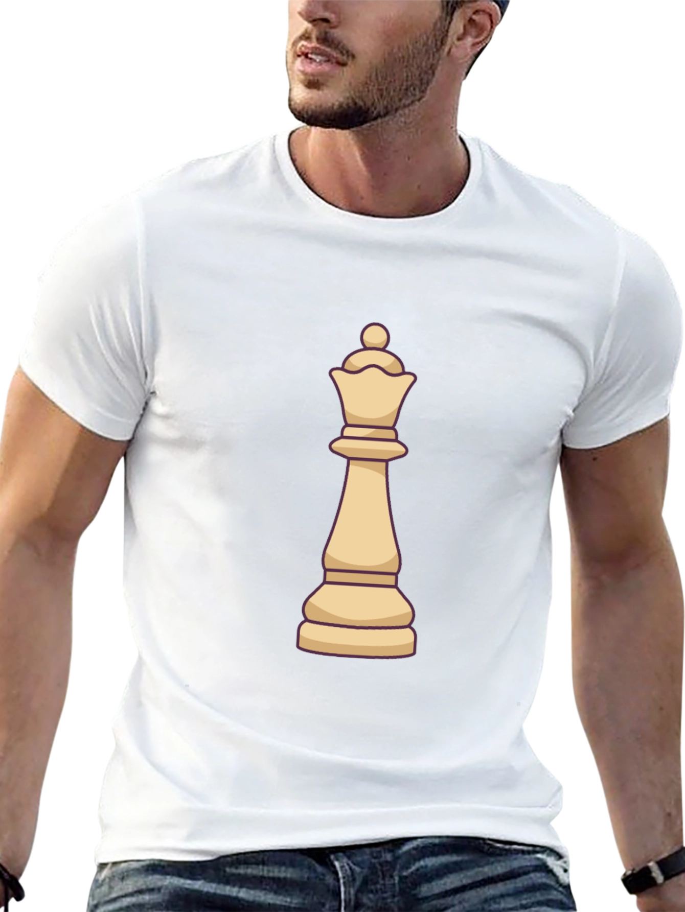 Chess Queen Graphic Tee - Black
