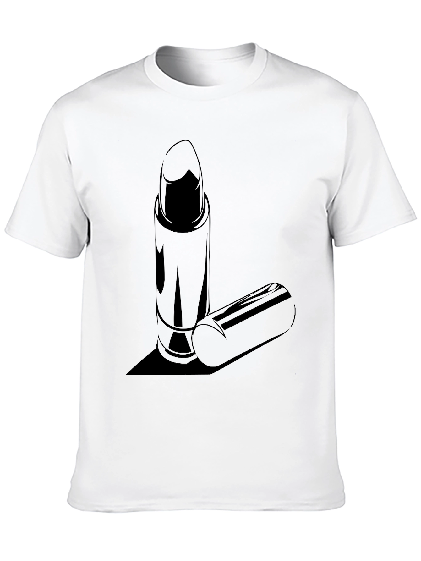 Lipstick Graphic T-Shirt - Stylish Black Tee