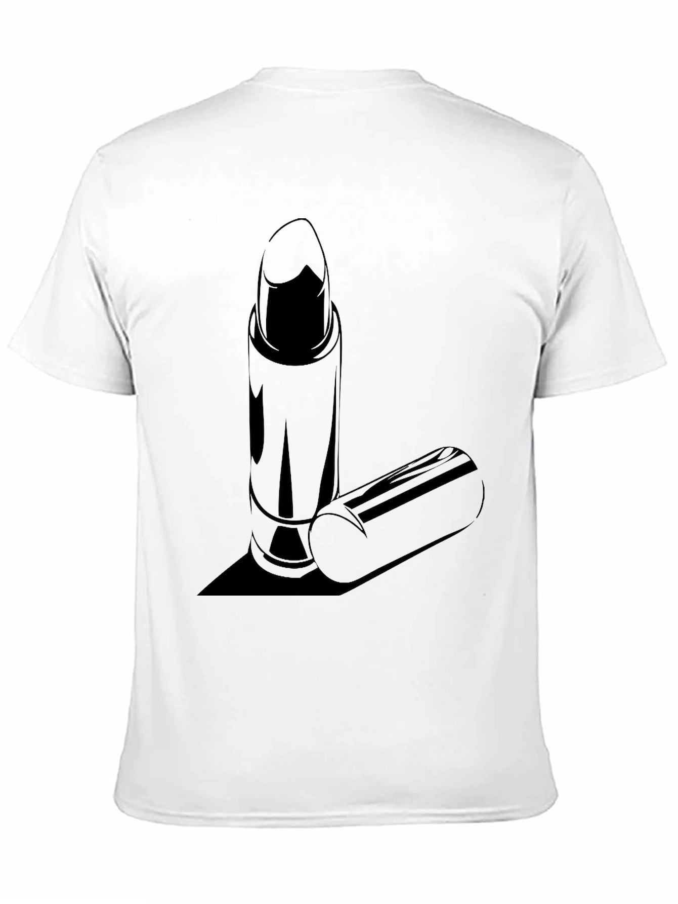 Lipstick Graphic T-Shirt - Stylish Black Tee
