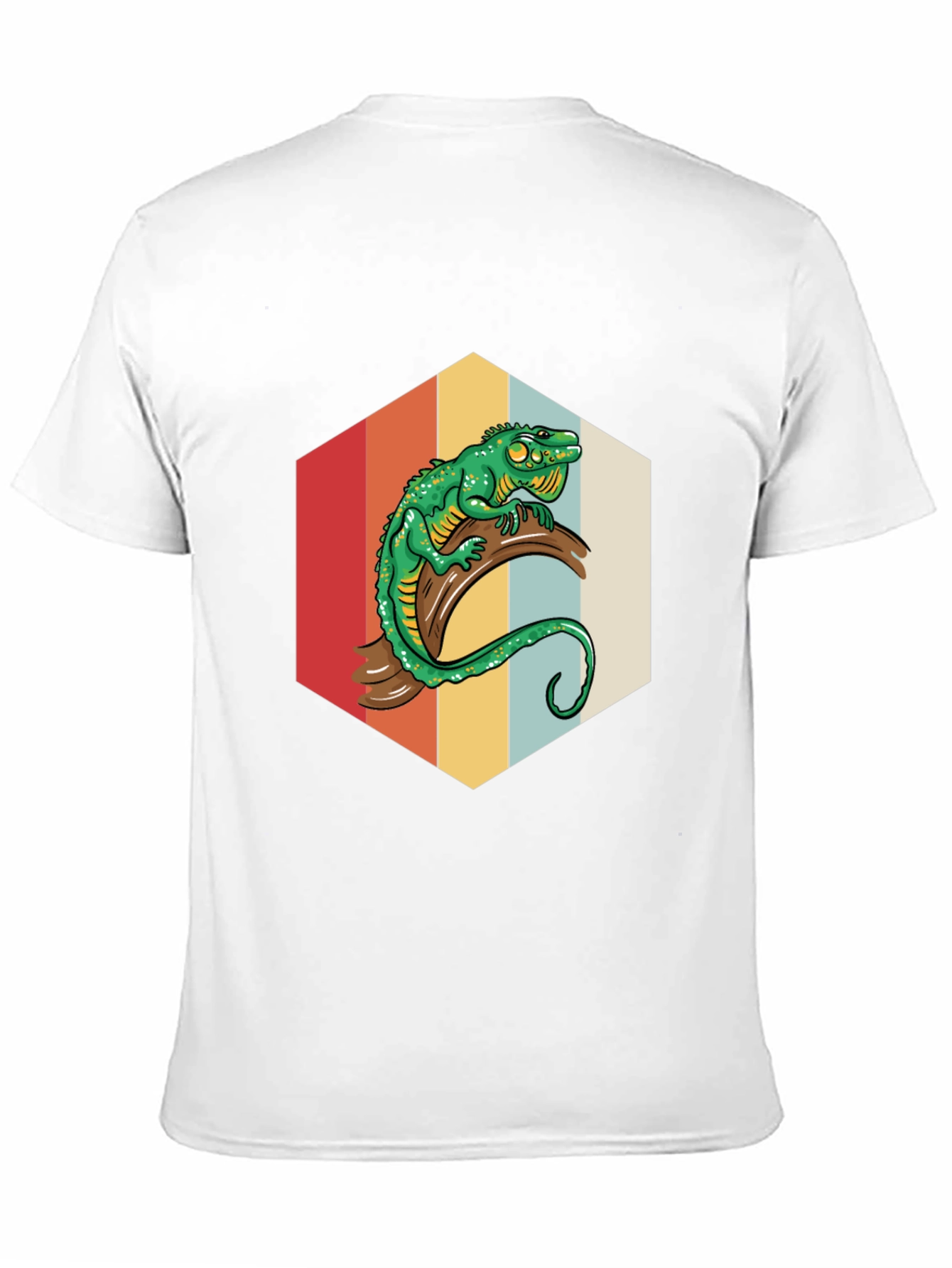 Retro Lizard Graphic Tee - Cool Reptile Design
