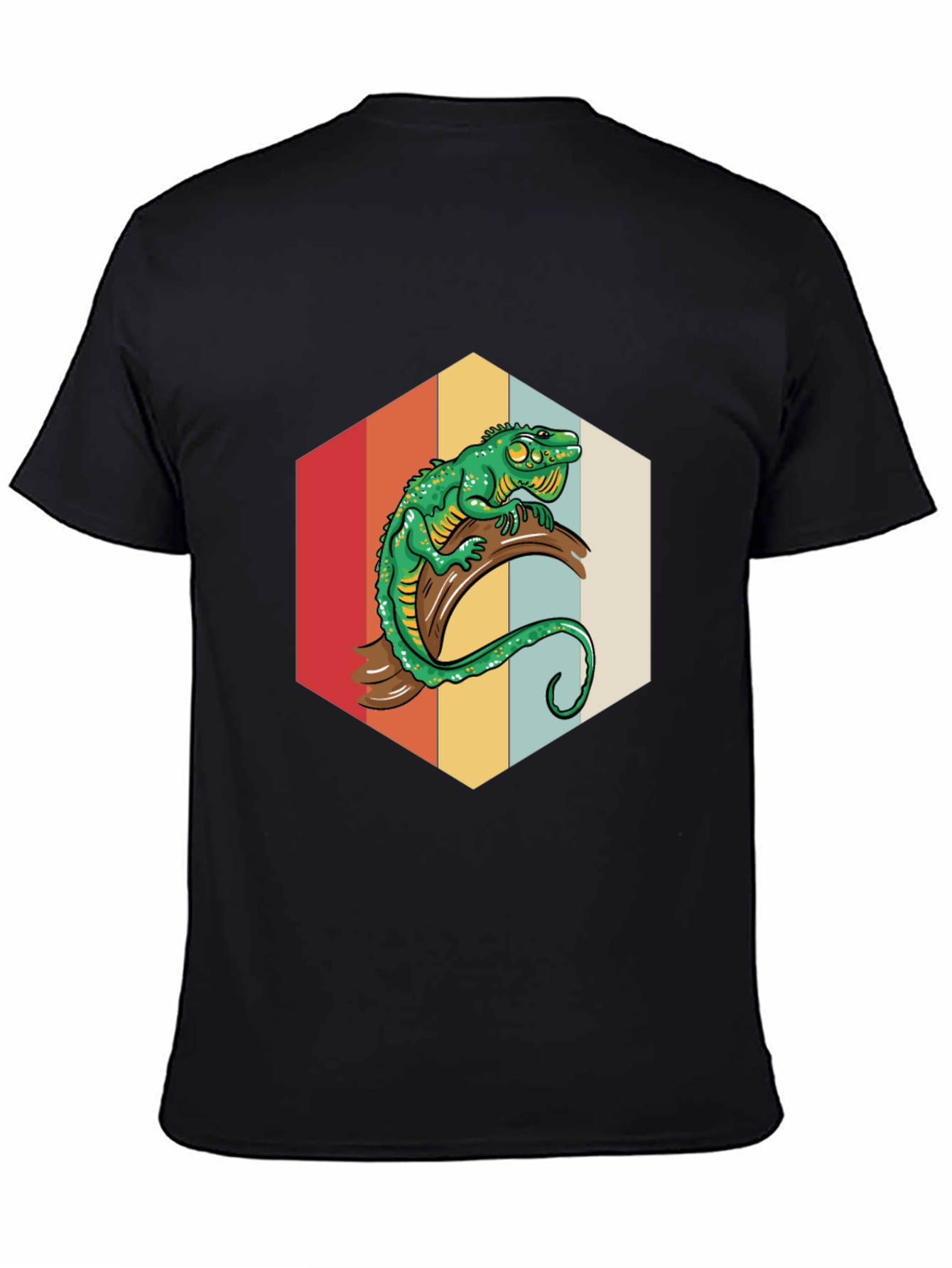 Retro Lizard Graphic Tee - Cool Reptile Design
