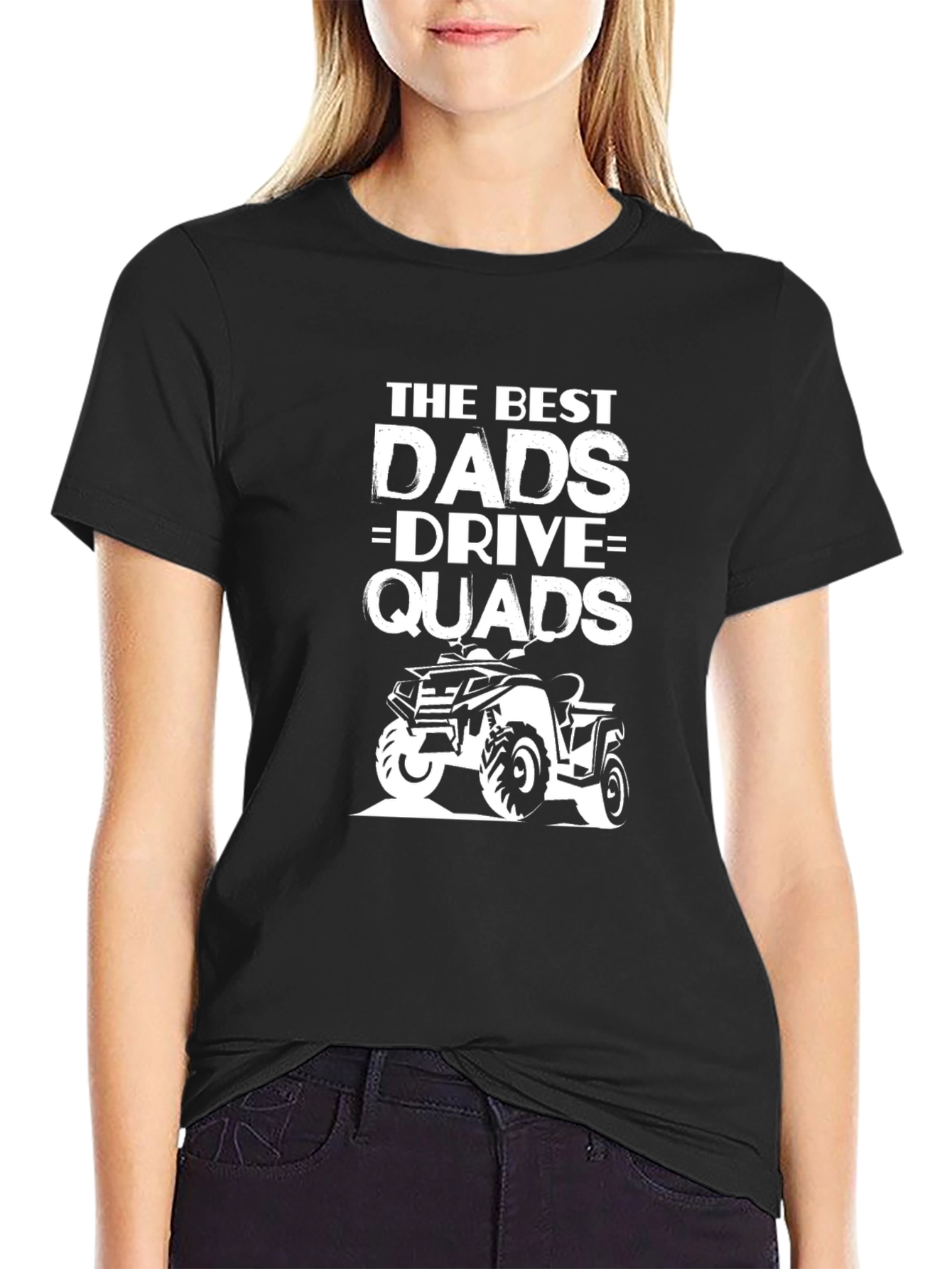 Best Dads Drive Quads Black T-Shirt