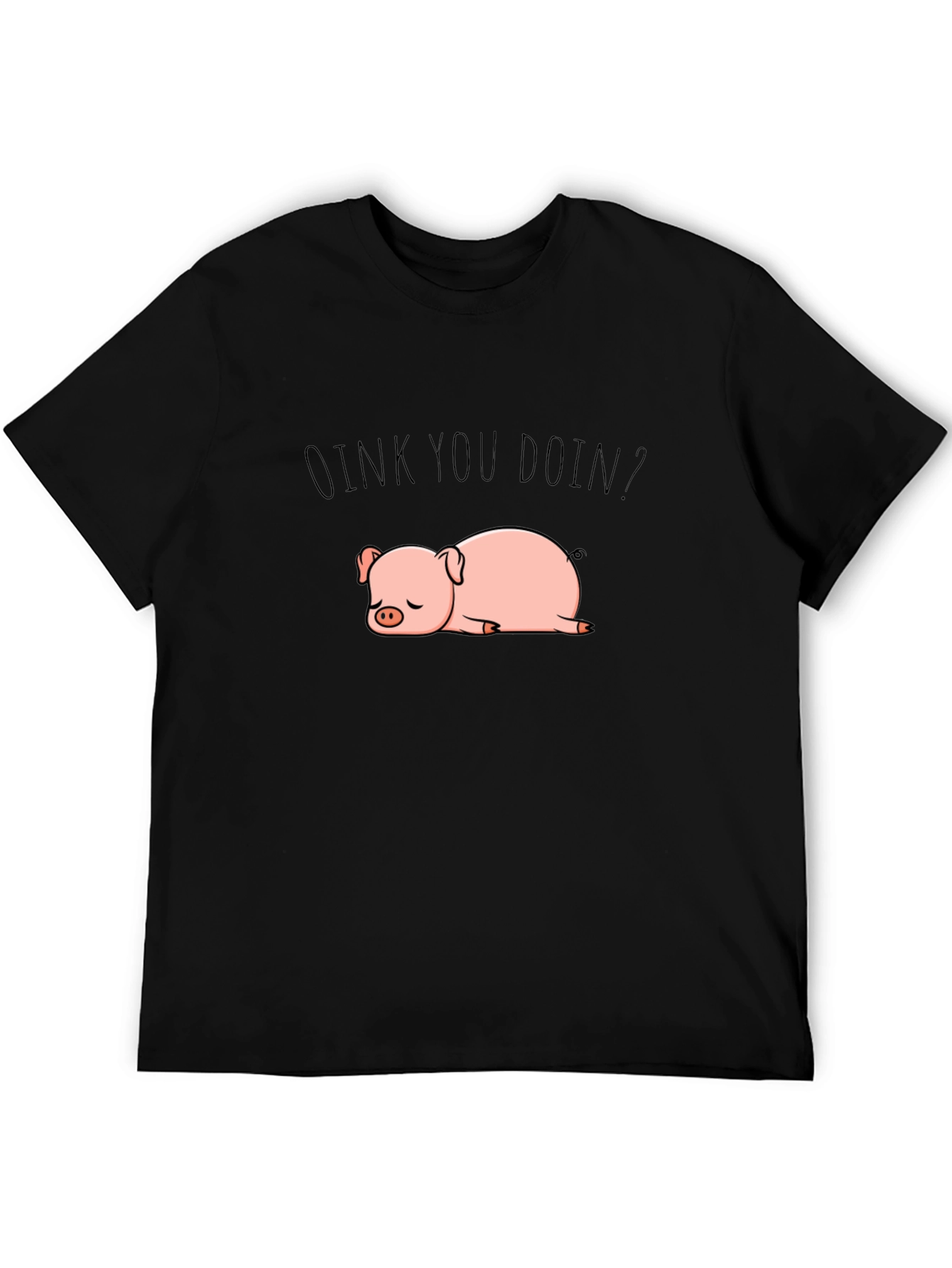 OINK YOU DOIN? Pig Graphic Tee - Relaxed Fit