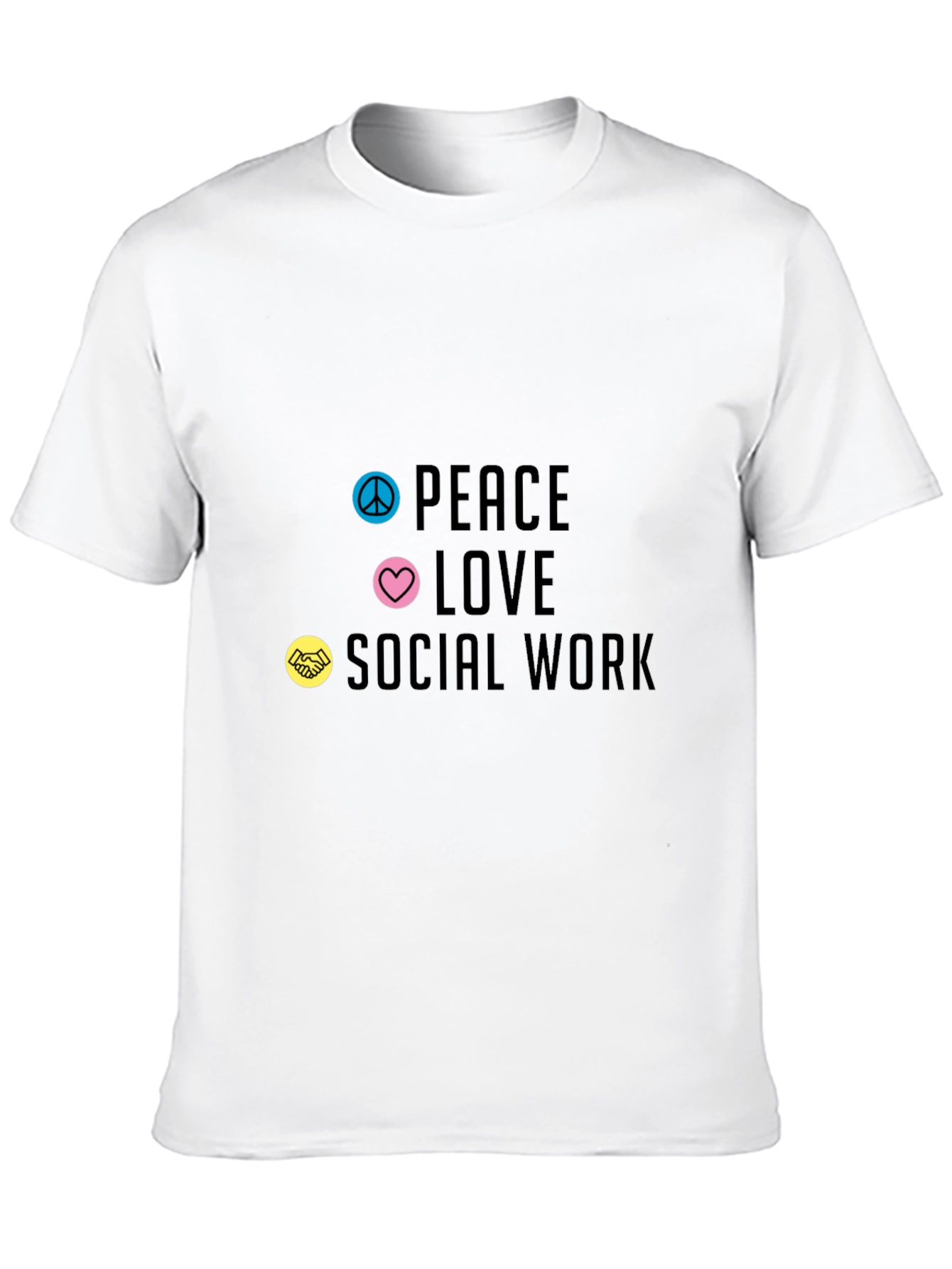 Peace Love Social Work Graphic Tee