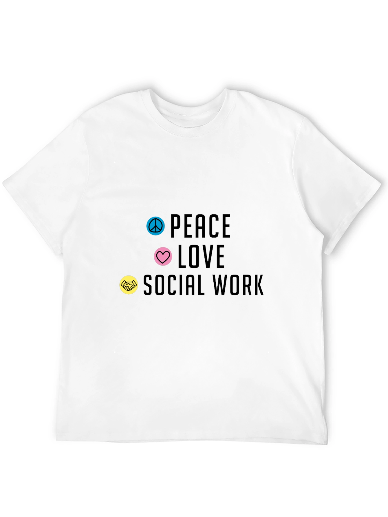 Peace Love Social Work Graphic Tee