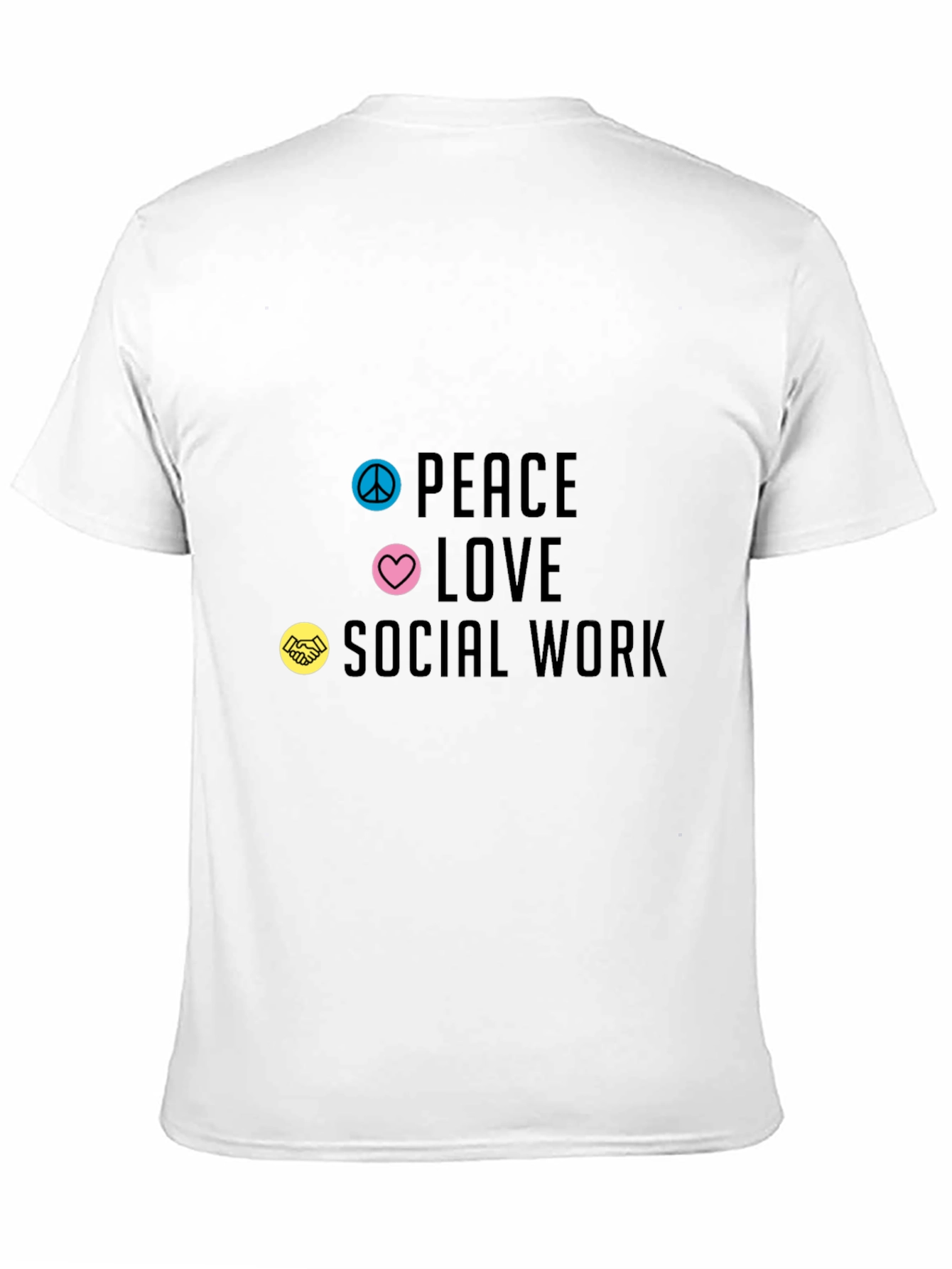 Peace Love Social Work Graphic Tee