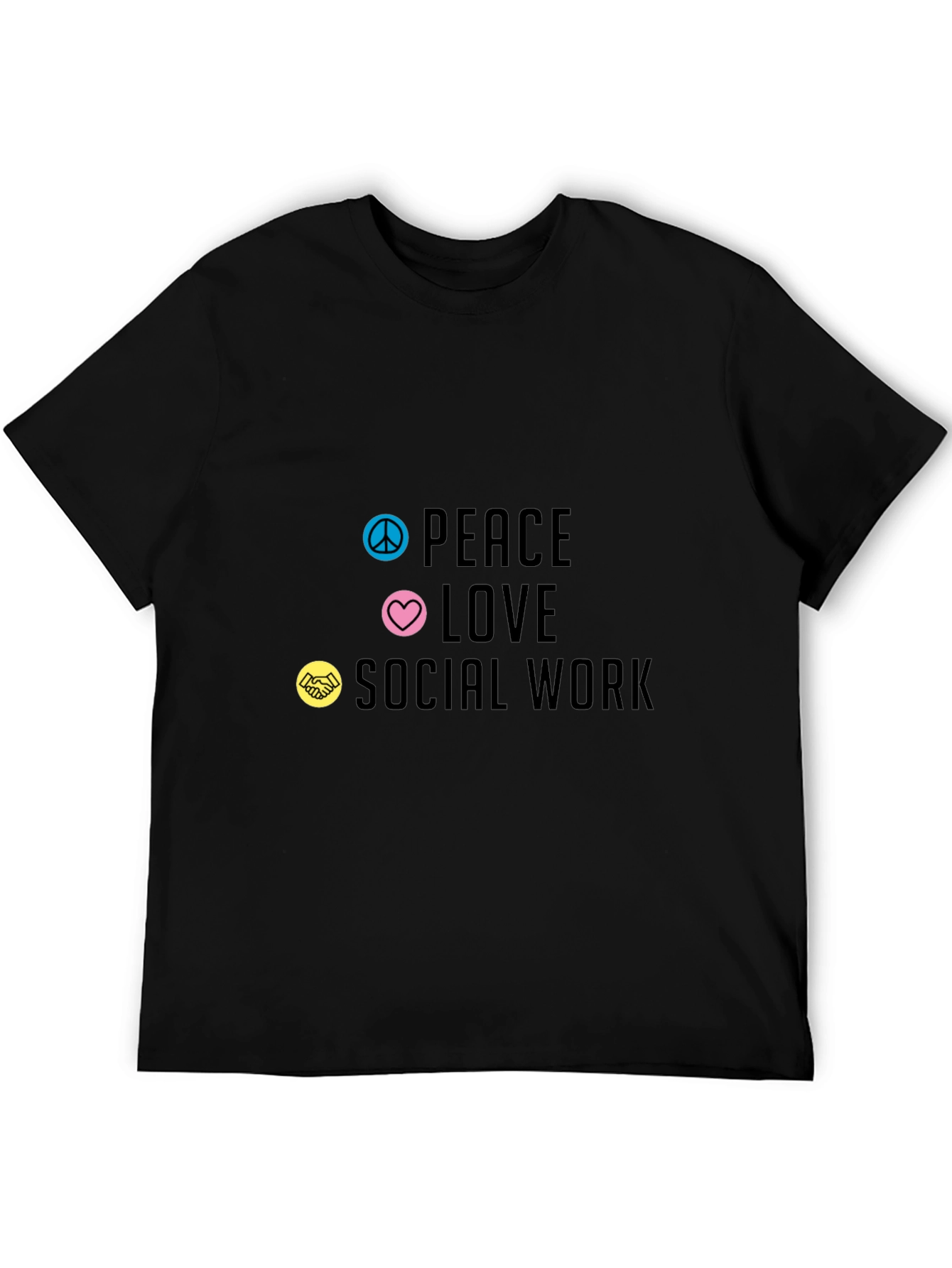 Peace Love Social Work Graphic Tee