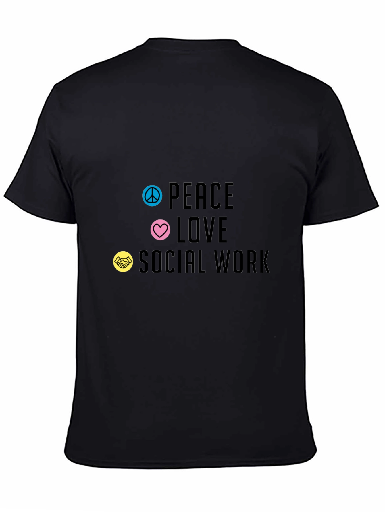 Peace Love Social Work Graphic Tee
