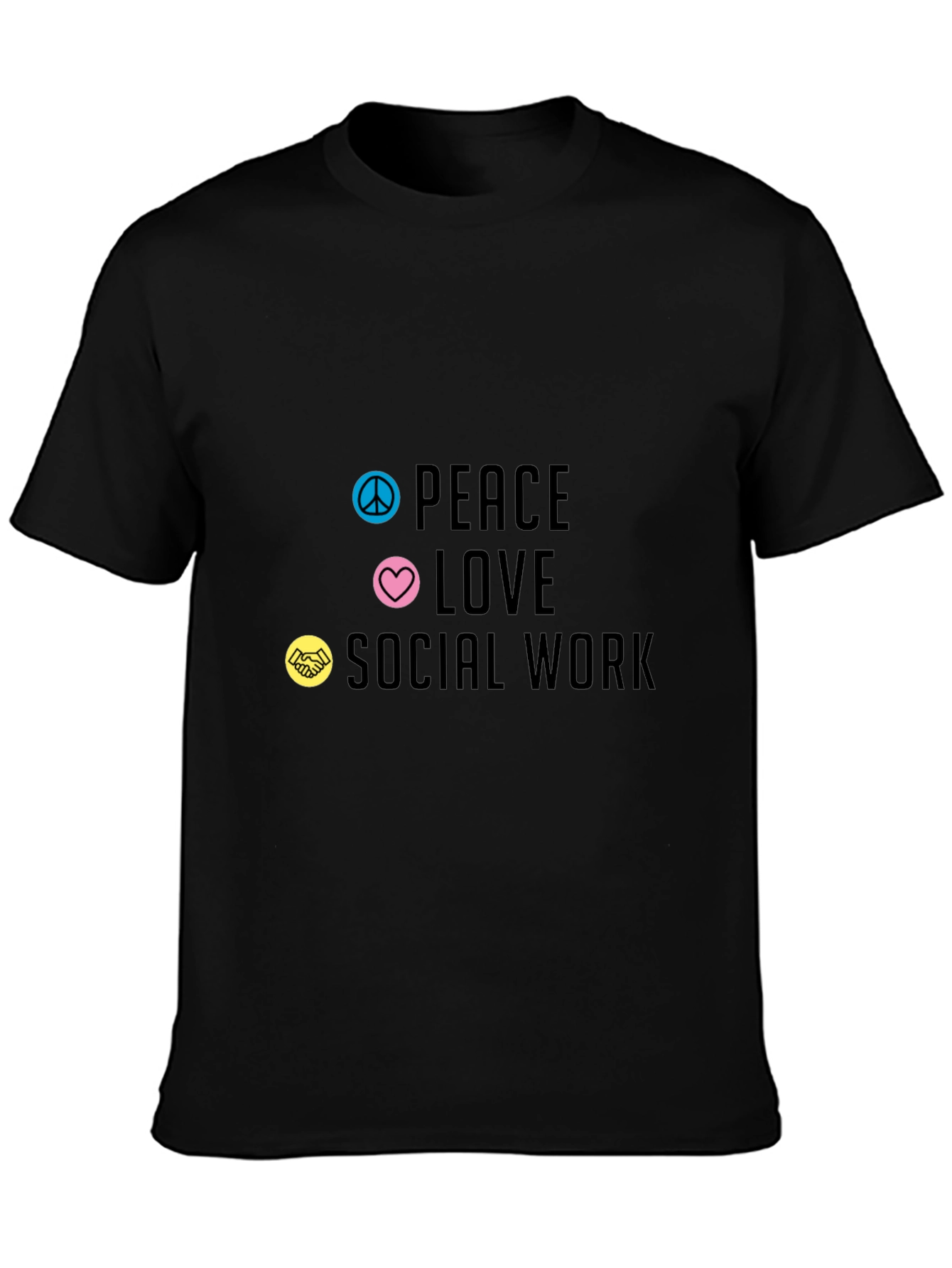 Peace Love Social Work Graphic Tee