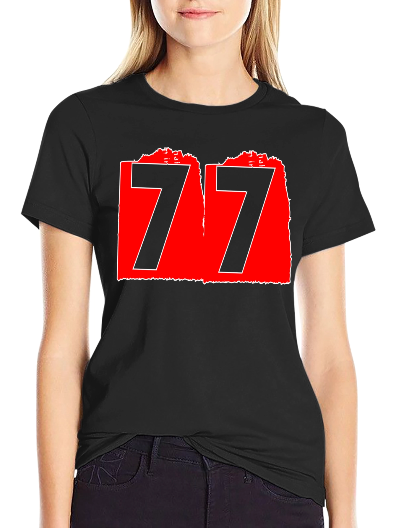 Bold 77 Graphic Black T-Shirt