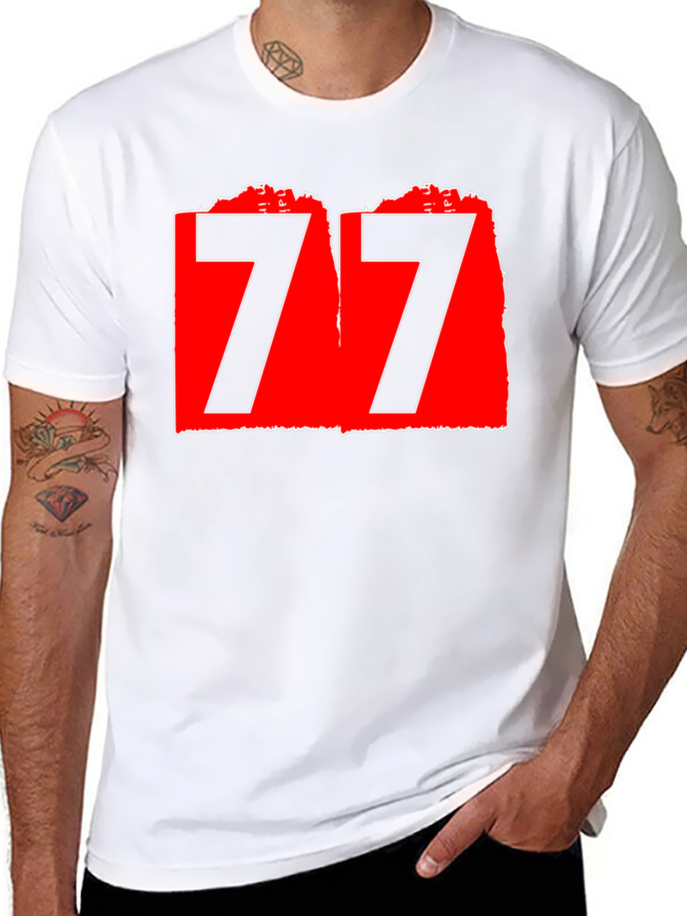 Bold 77 Graphic Black T-Shirt