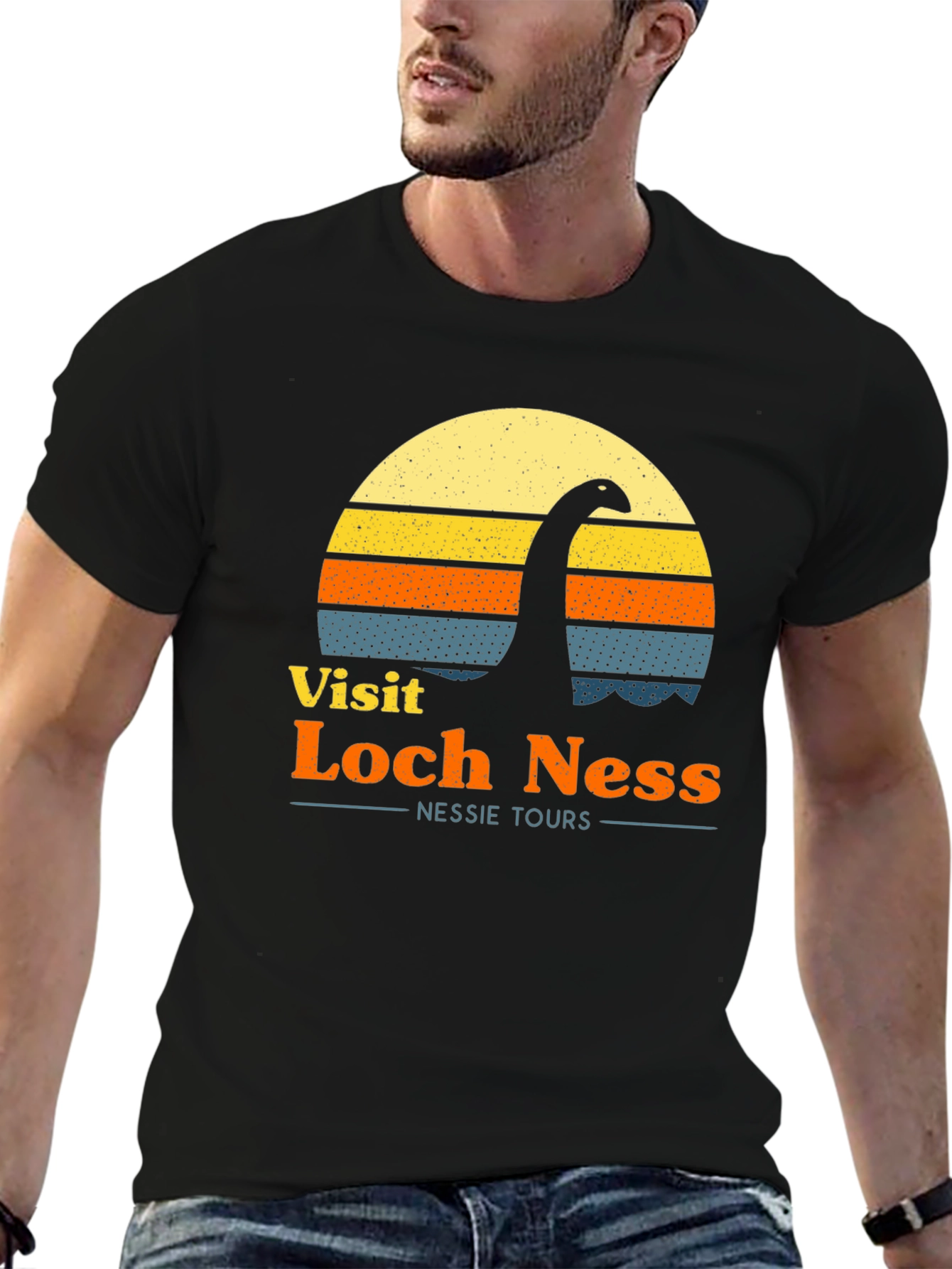 Visit Loch Ness Retro T-Shirt Nessie Tours