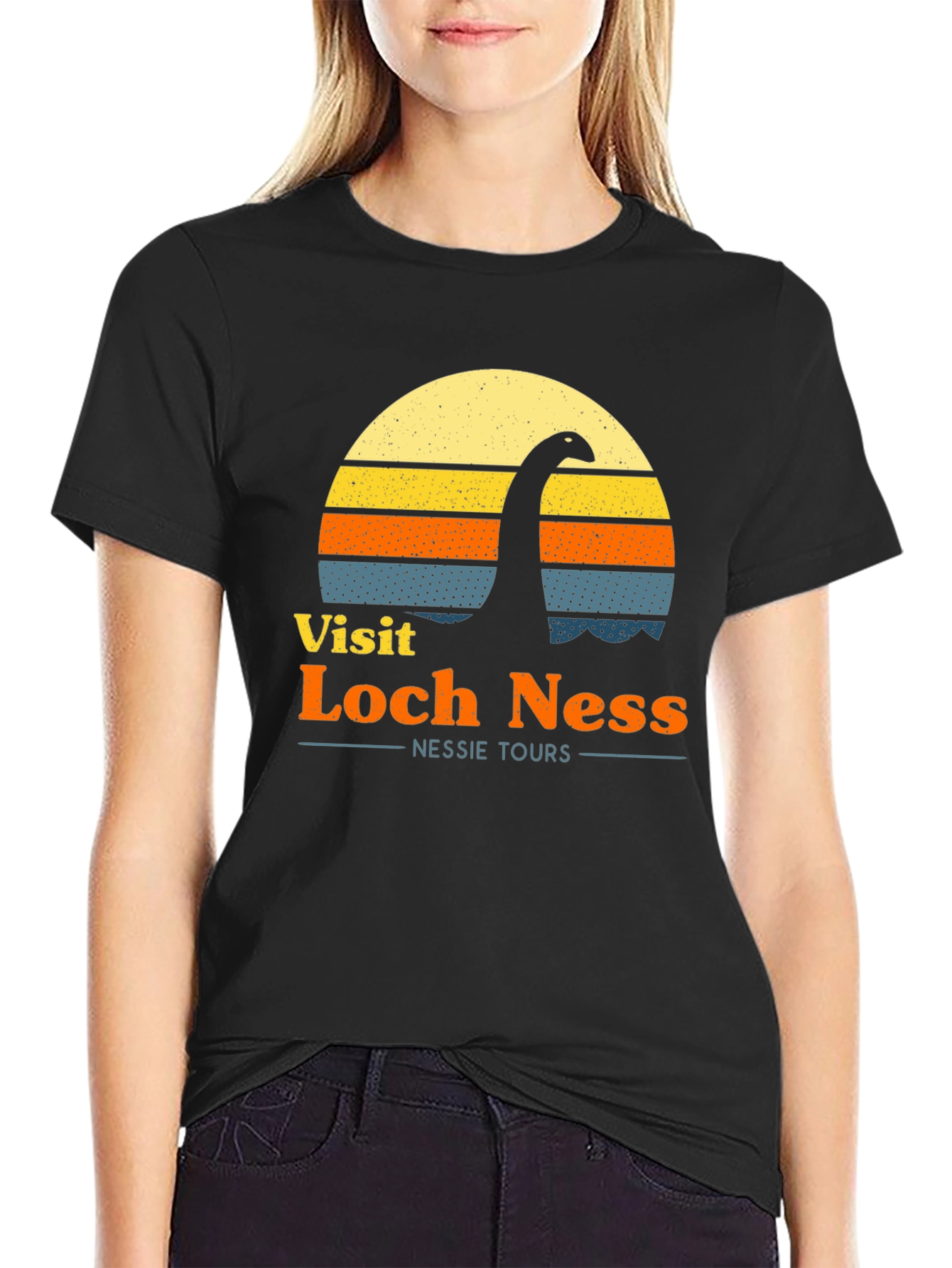 Visit Loch Ness Retro T-Shirt Nessie Tours
