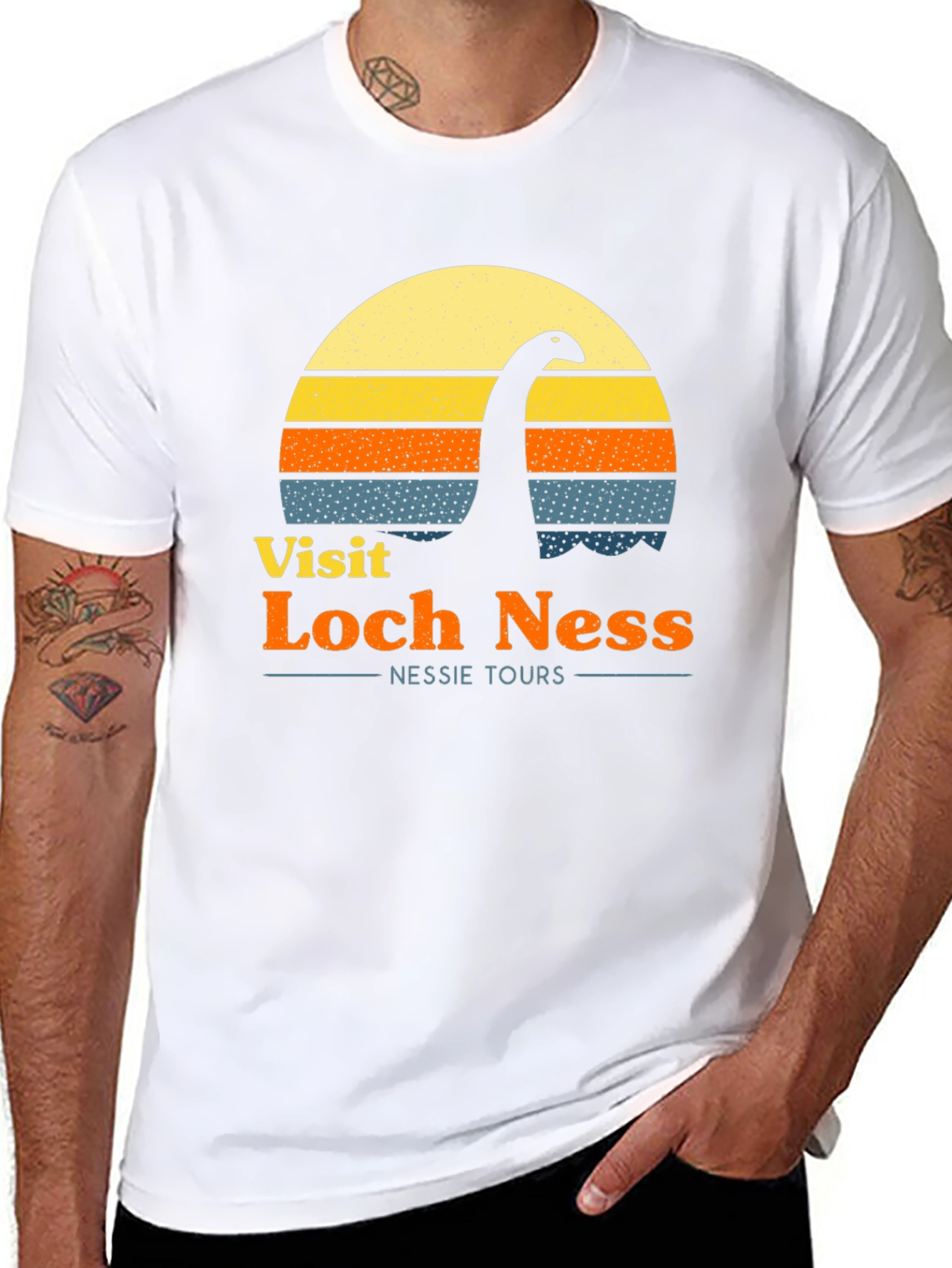 Visit Loch Ness Retro T-Shirt Nessie Tours