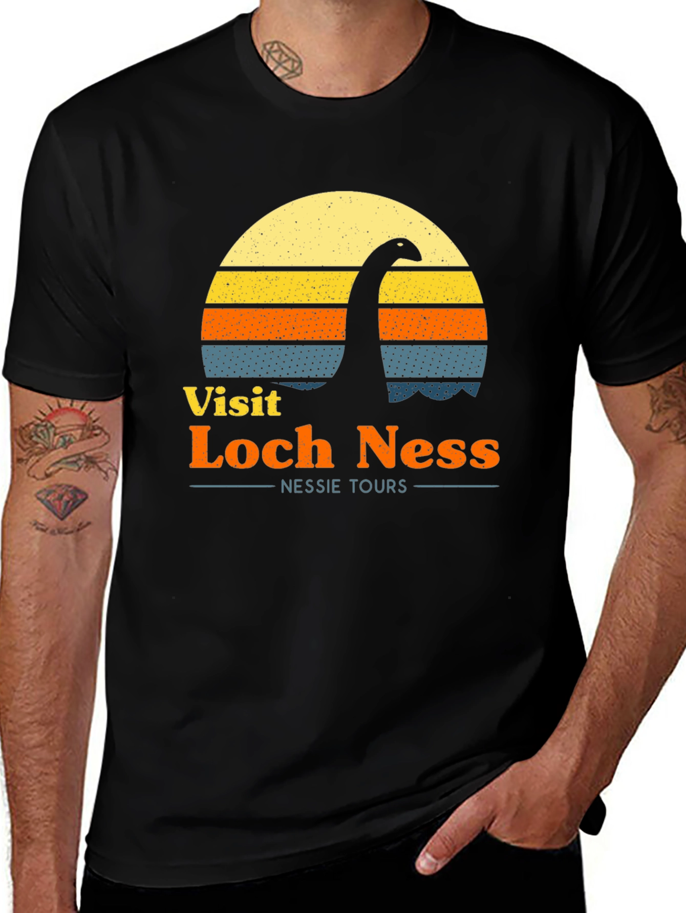 Visit Loch Ness Retro T-Shirt Nessie Tours