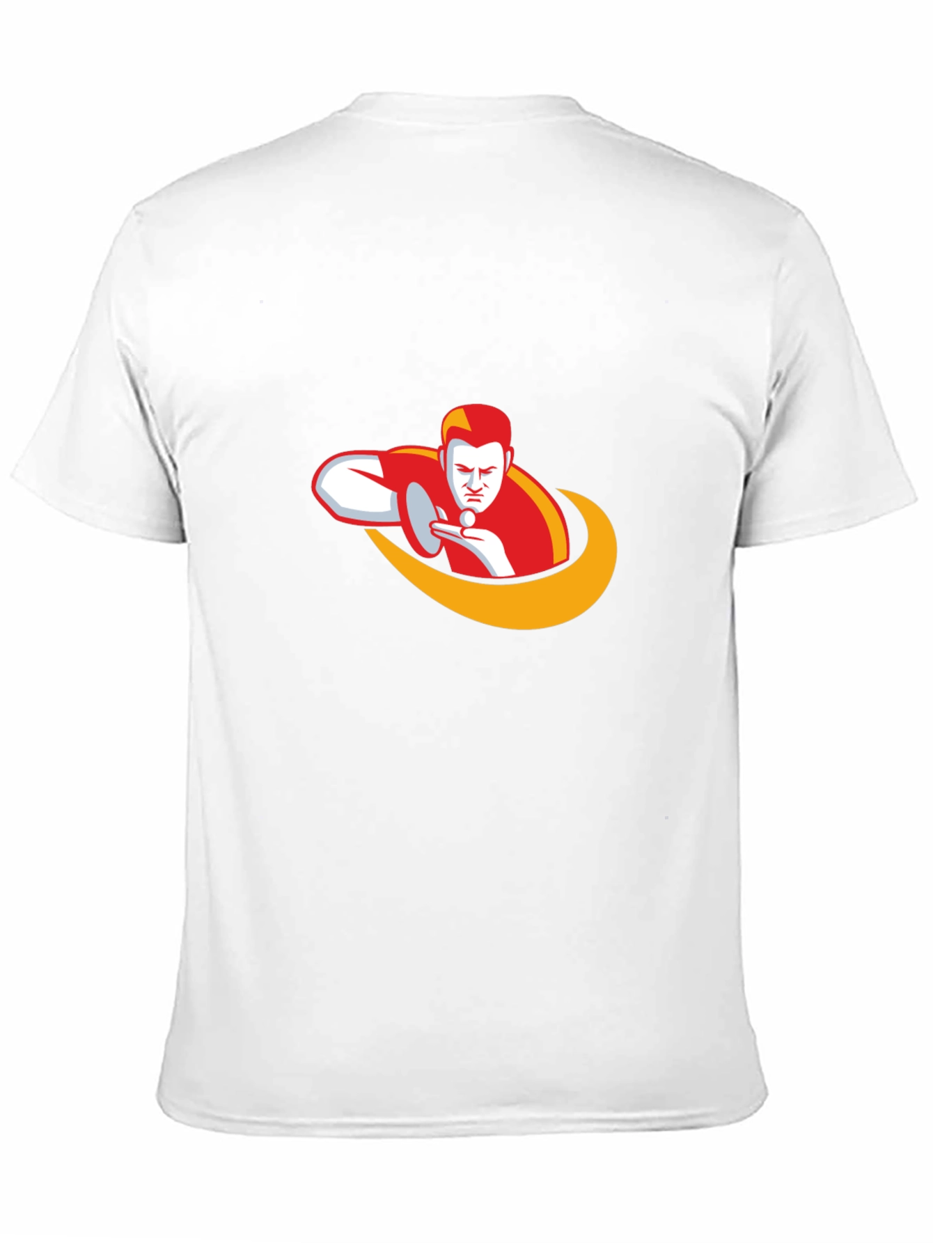 Ping Pong Player Graphic Tee - Black