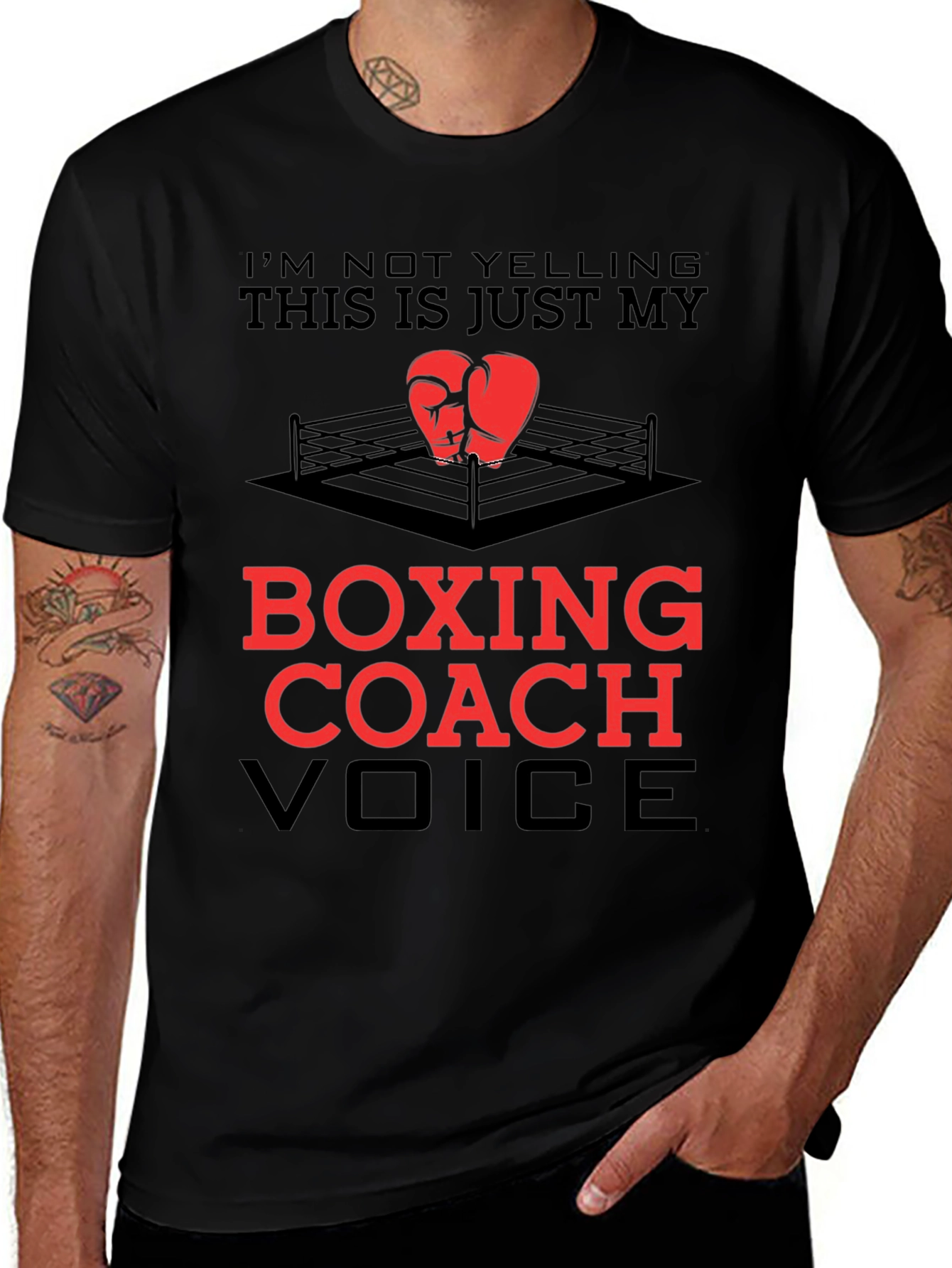 Boxing Coach T-Shirt - Funny Voice Tee