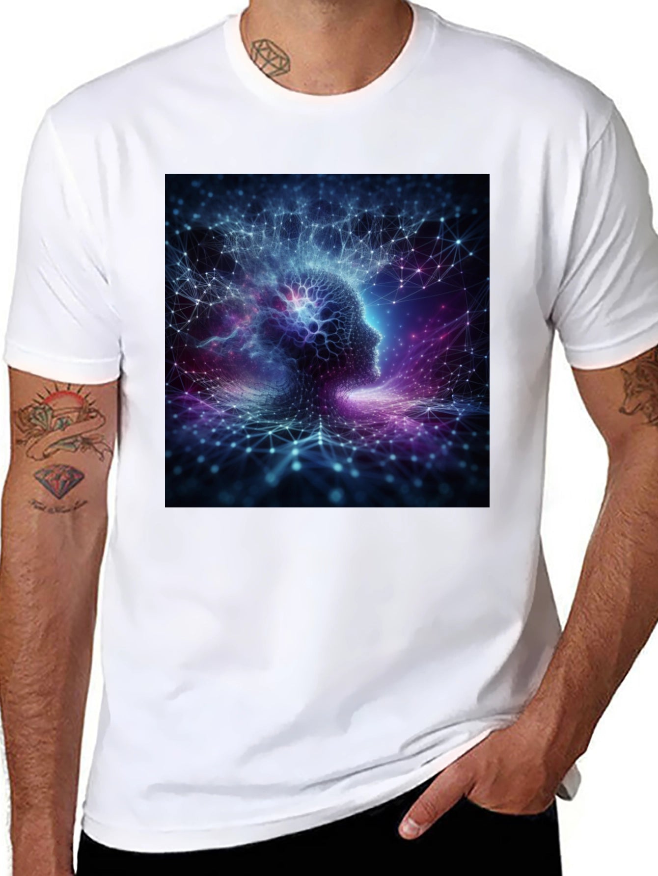 Mindscape Tee - Abstract Brain Graphic T-Shirt