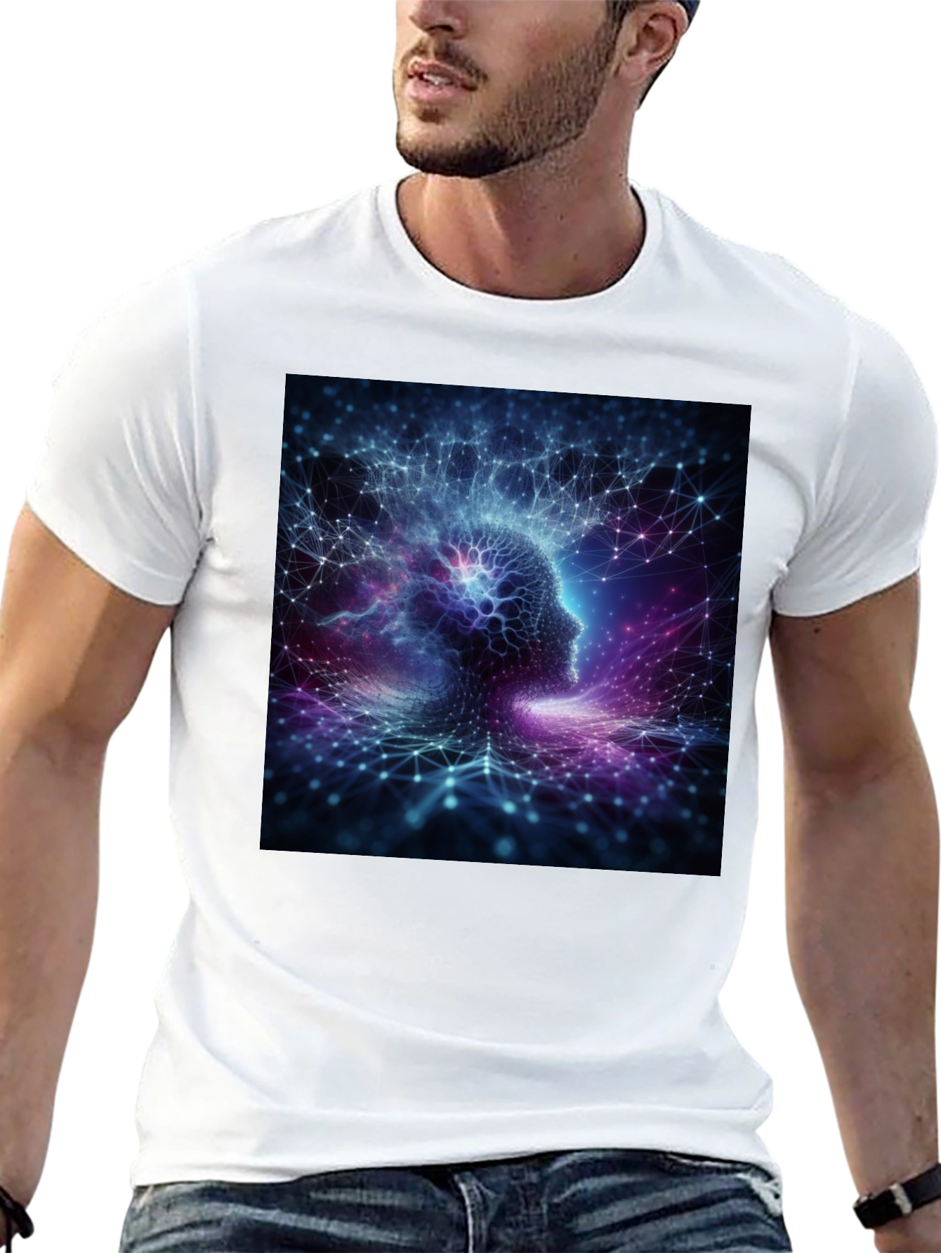 Mindscape Tee - Abstract Brain Graphic T-Shirt