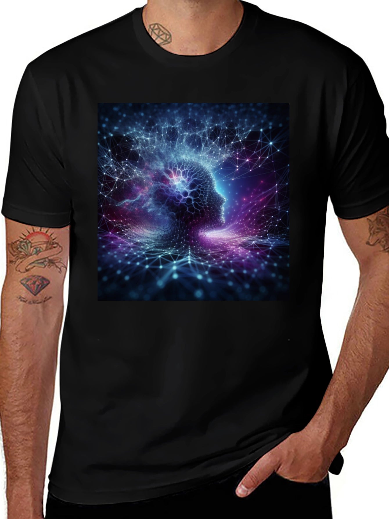 Mindscape Tee - Abstract Brain Graphic T-Shirt