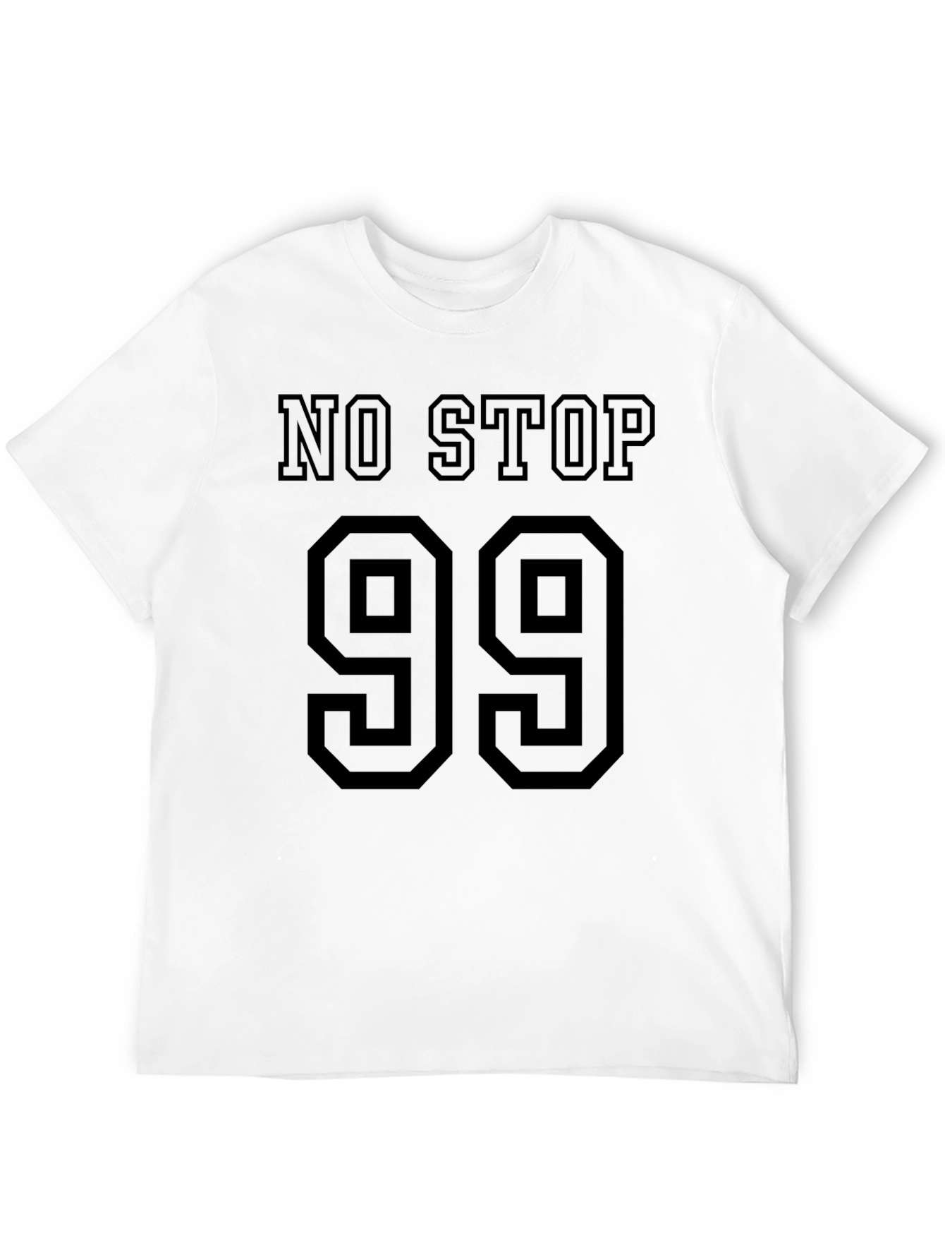 No Stop 99 Graphic T-Shirt Black