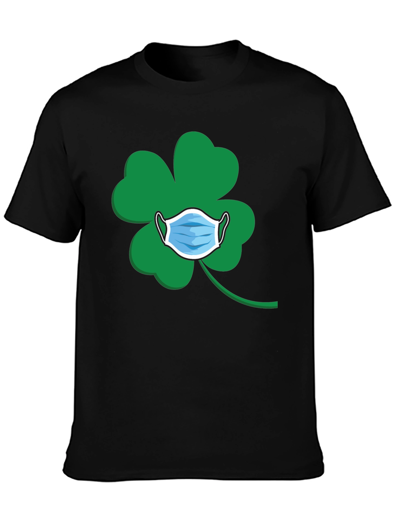 St. Patricks Day Mask Clover T-Shirt