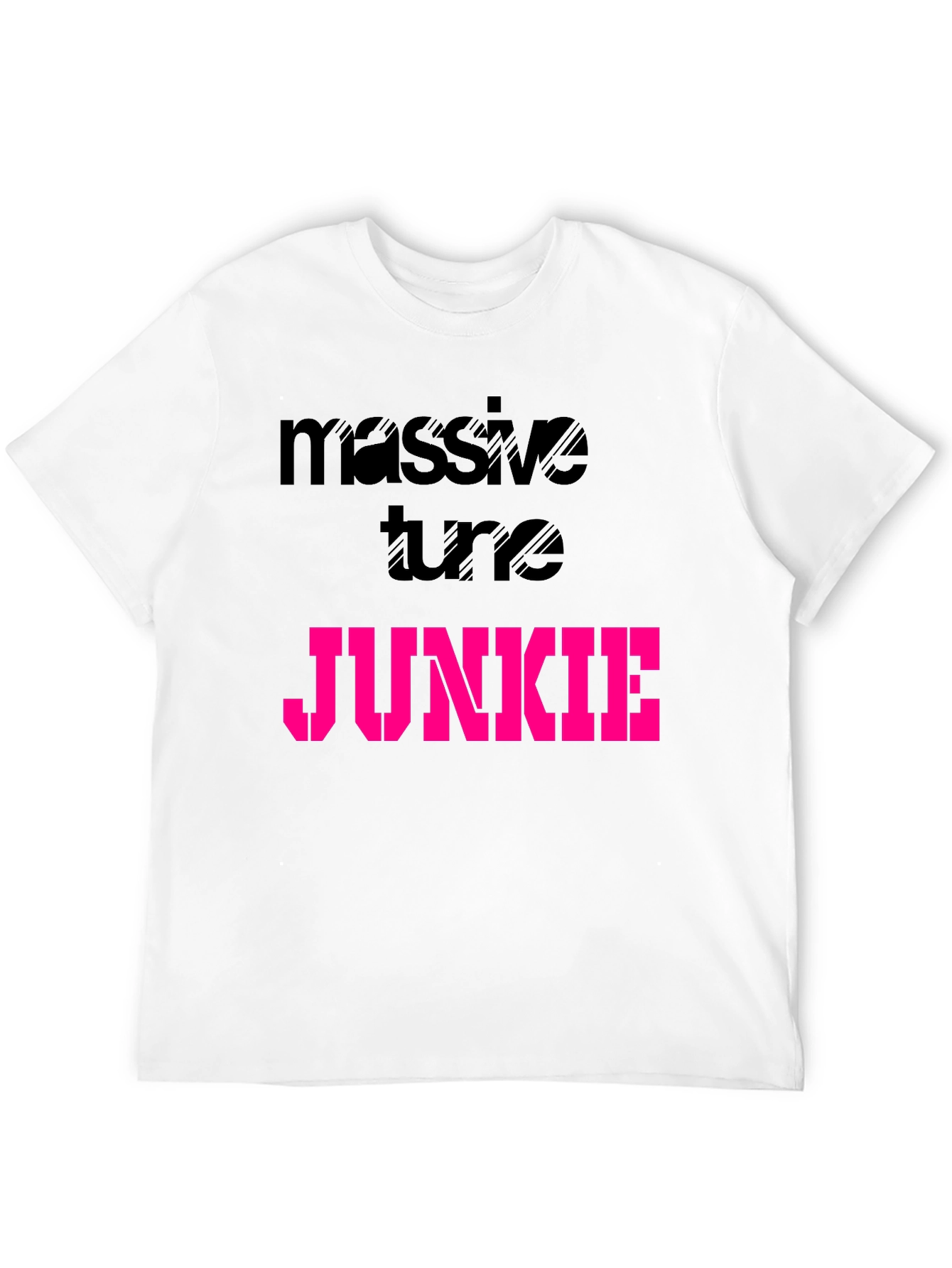 Massive Tune Junkie Black Graphic T-Shirt