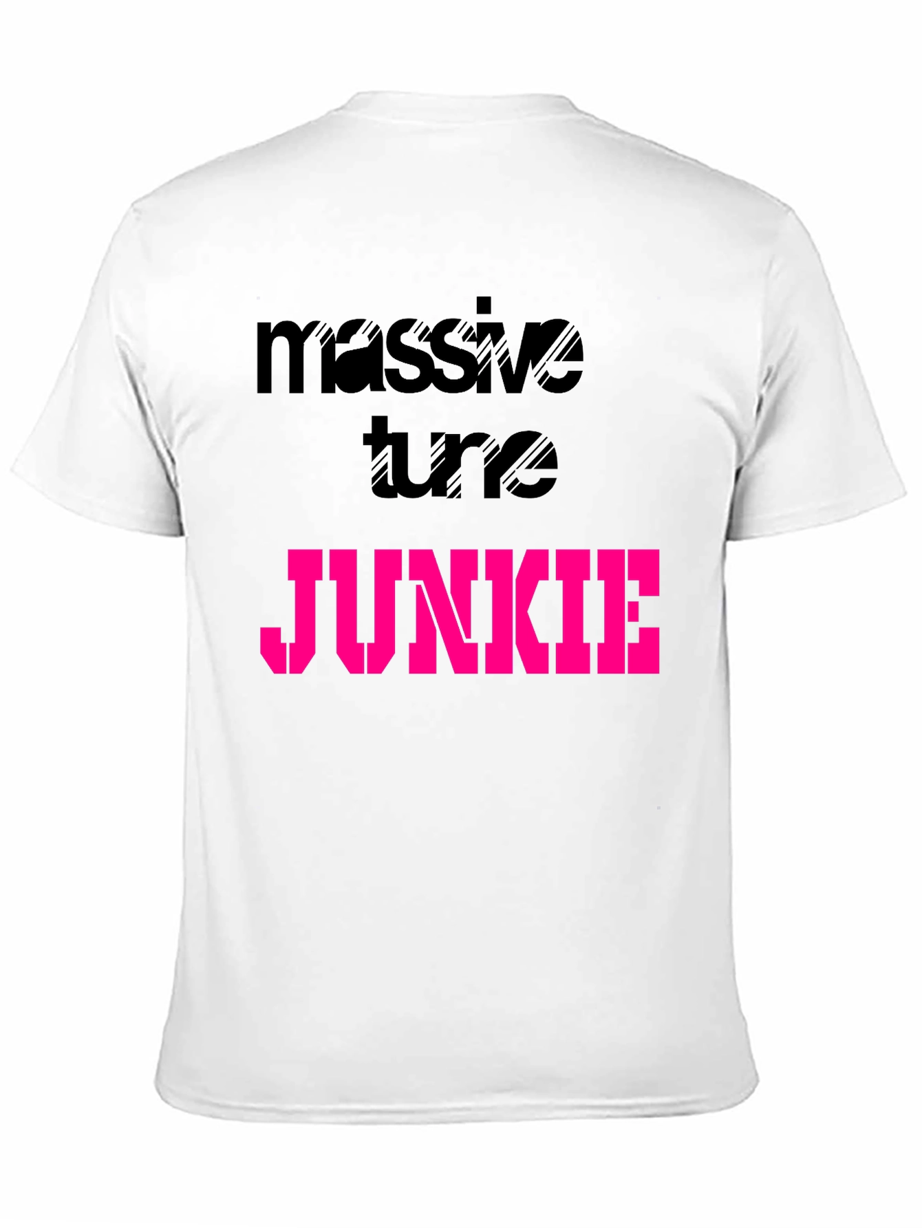 Massive Tune Junkie Black Graphic T-Shirt