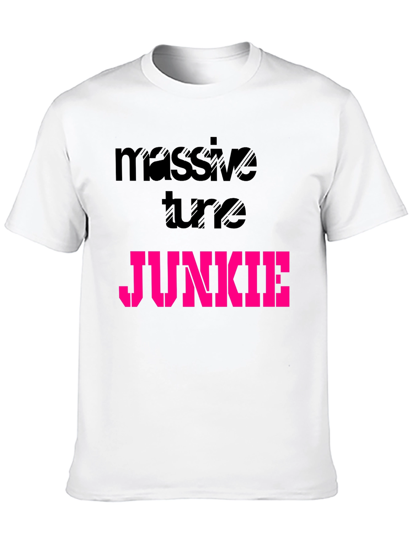 Massive Tune Junkie Black Graphic T-Shirt