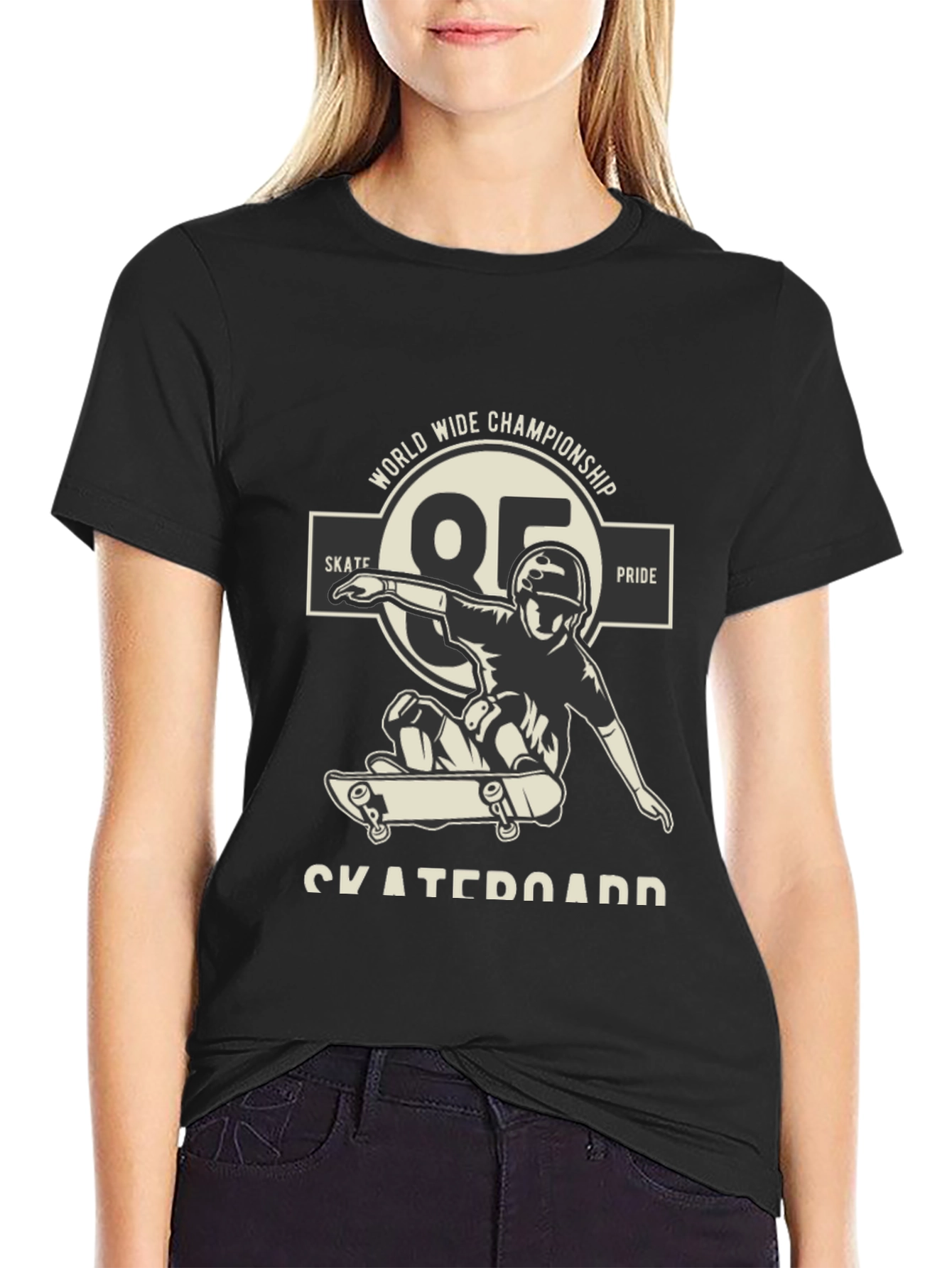 Skateboarder Tee - World Wide Championship Design