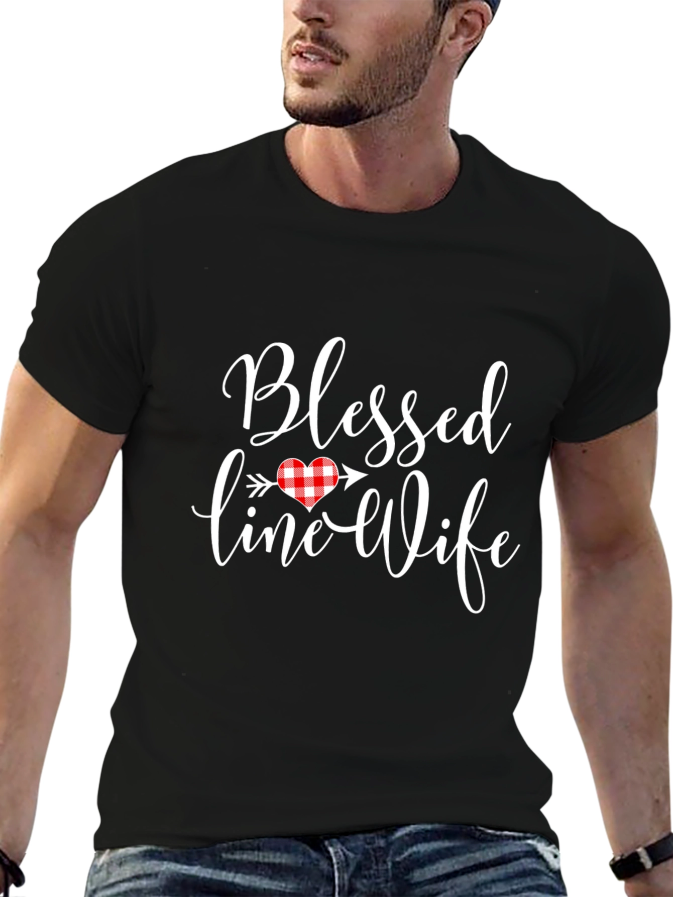 Blessed Wife T-Shirt Cute Heart Tee