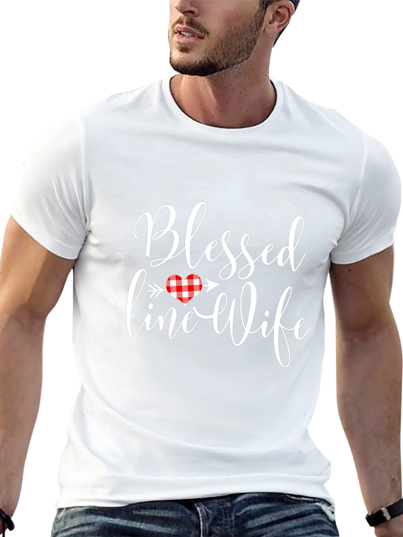 Blessed Wife T-Shirt Cute Heart Tee