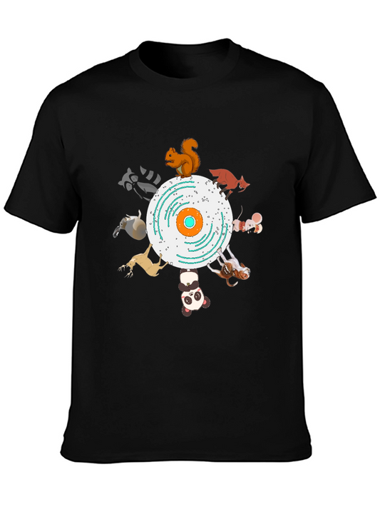 Animal Record T-Shirt - Unique Graphic Tee