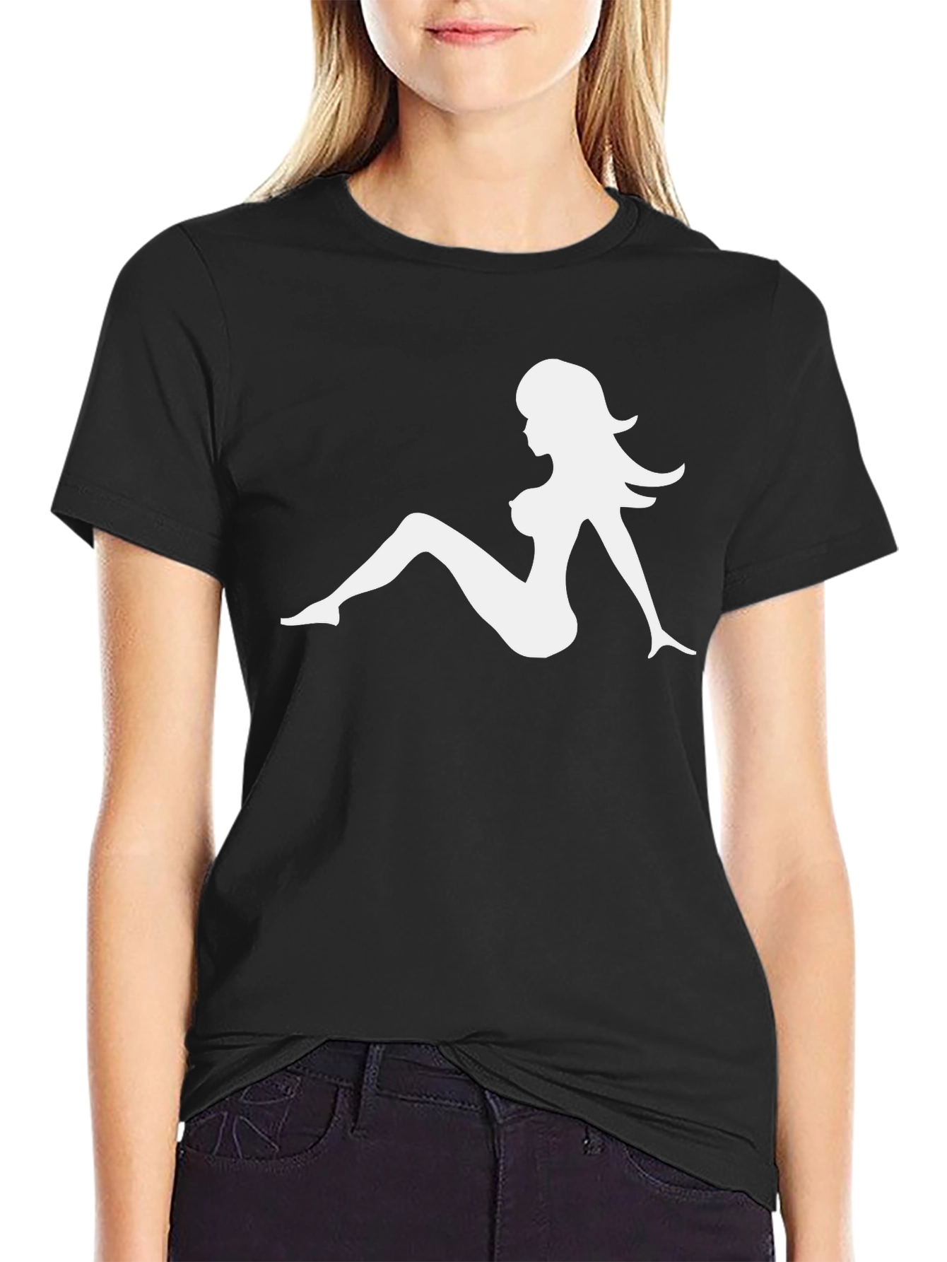 Mack Truck Girl Black T-Shirt