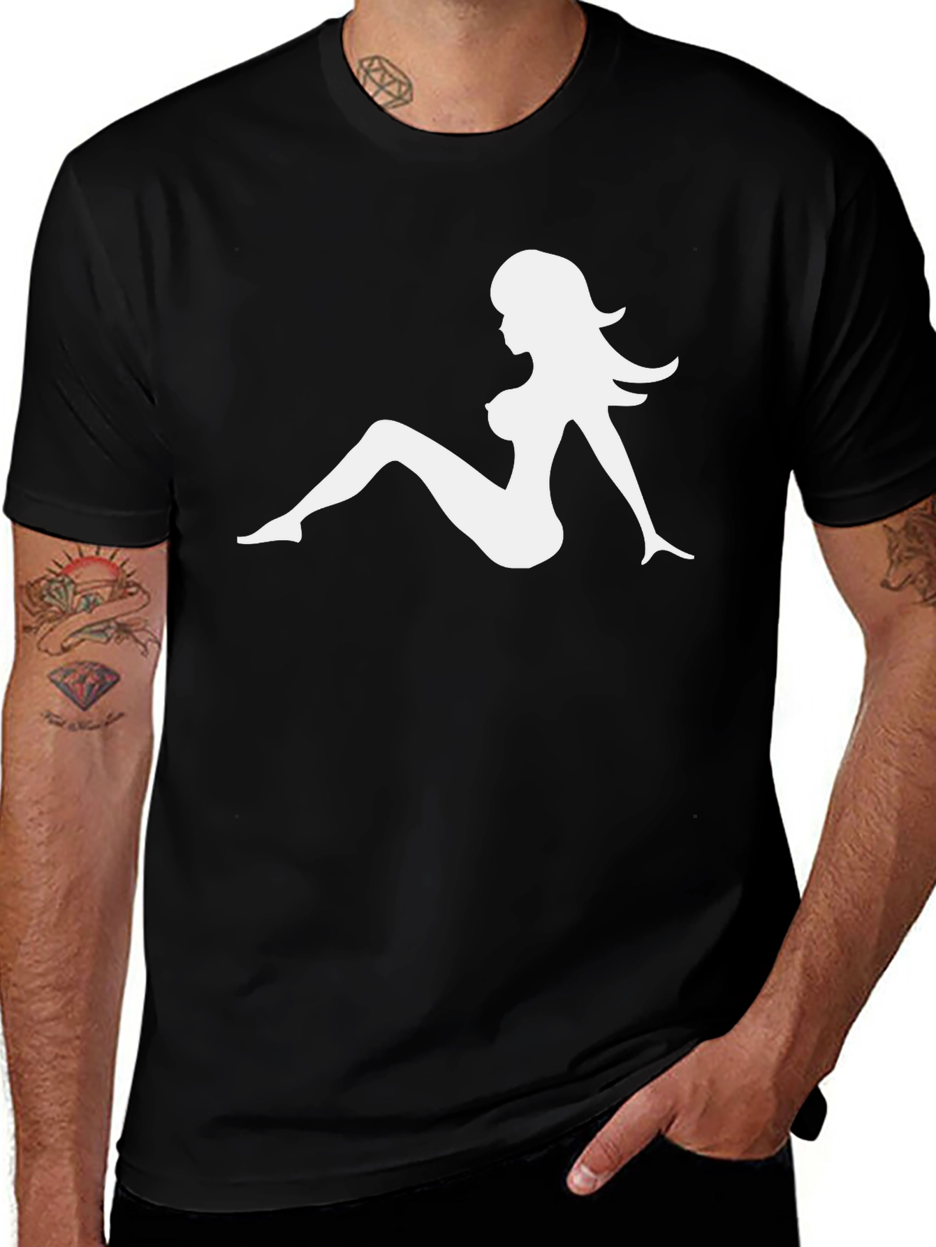 Mack Truck Girl Black T-Shirt