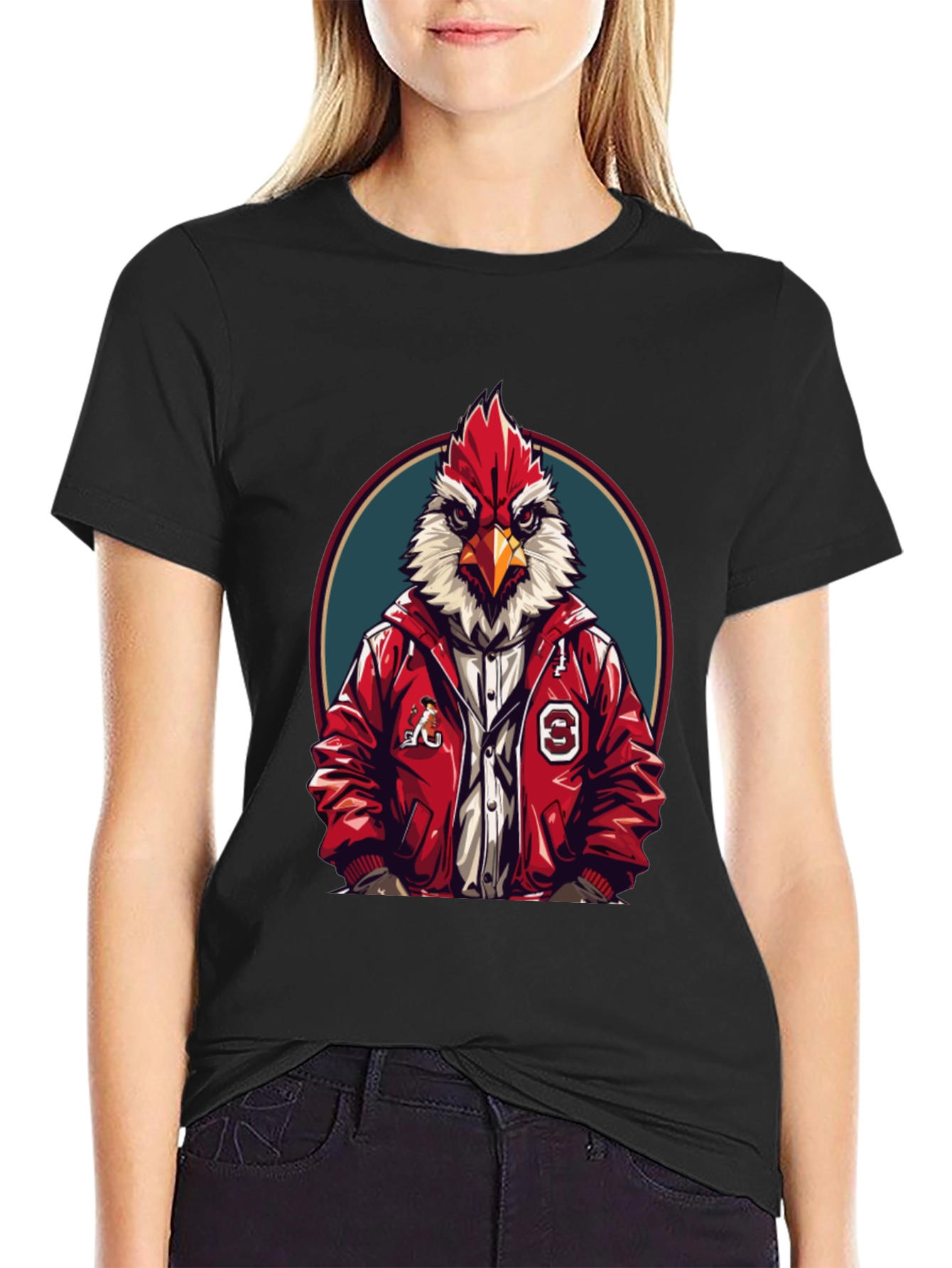 Cardinal Graphic T-Shirt - Sporty Bird Design