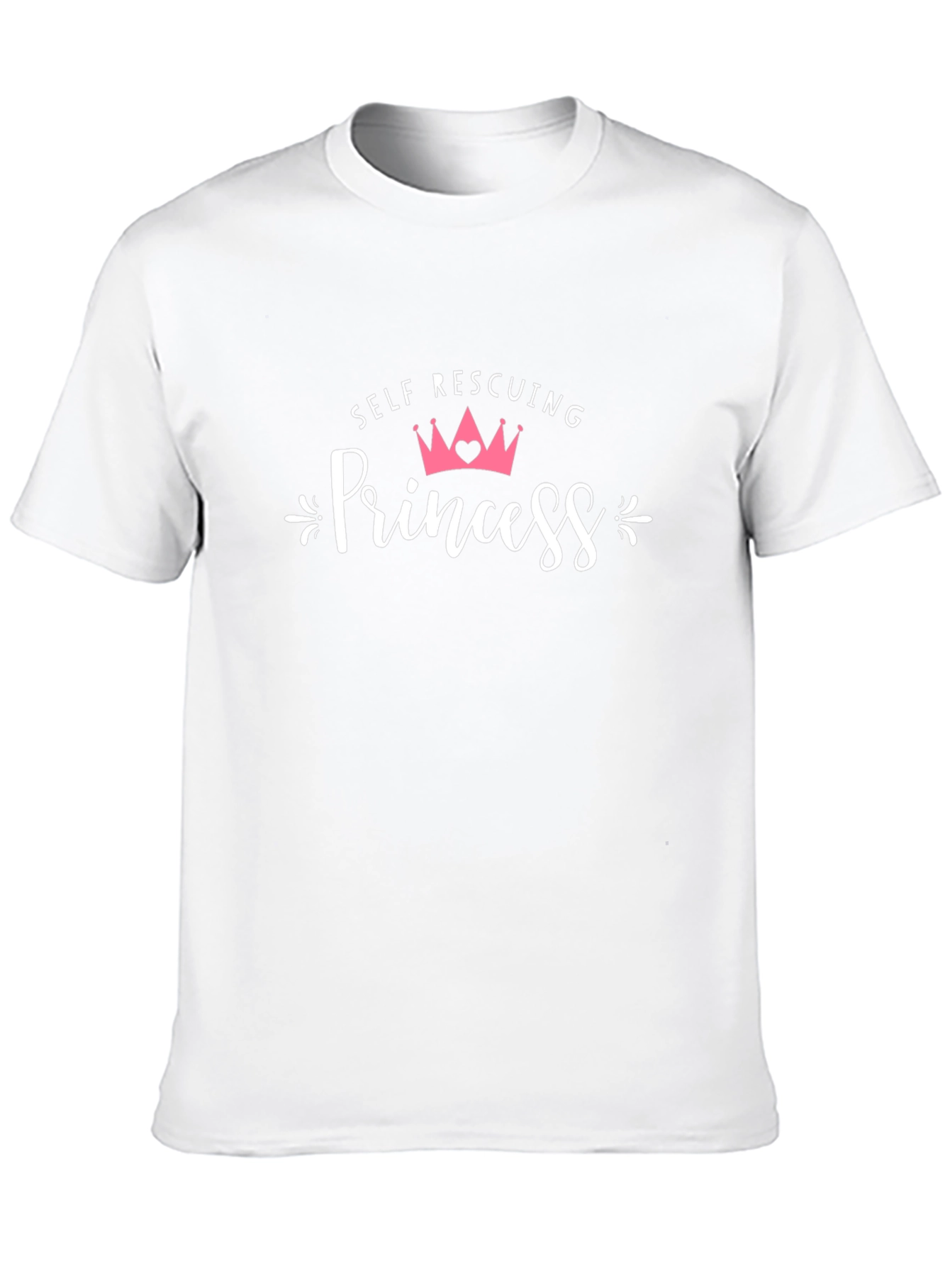 Self Rescuing Princess Black T-Shirt
