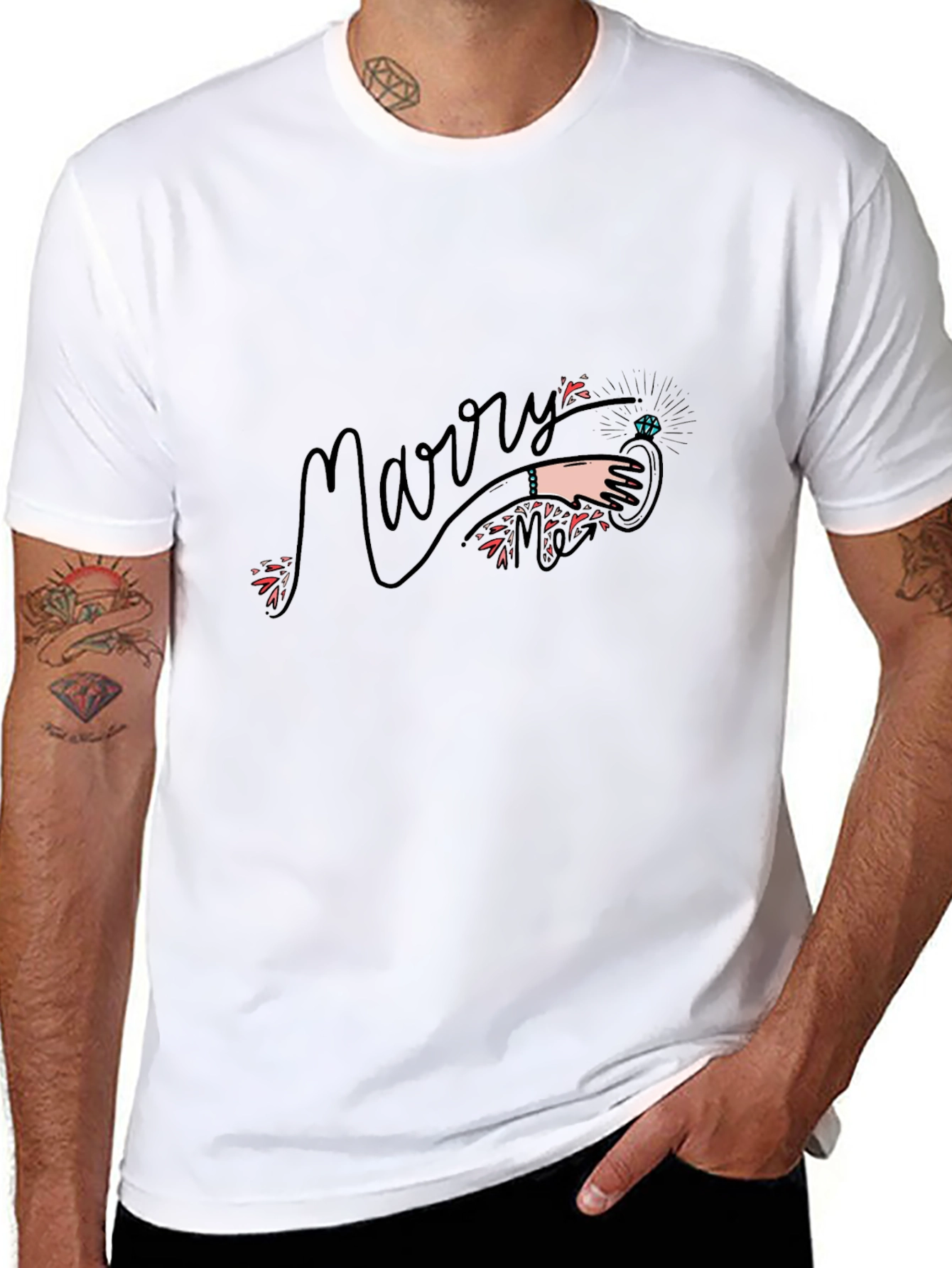 Marry Me Graphic T-Shirt - Black