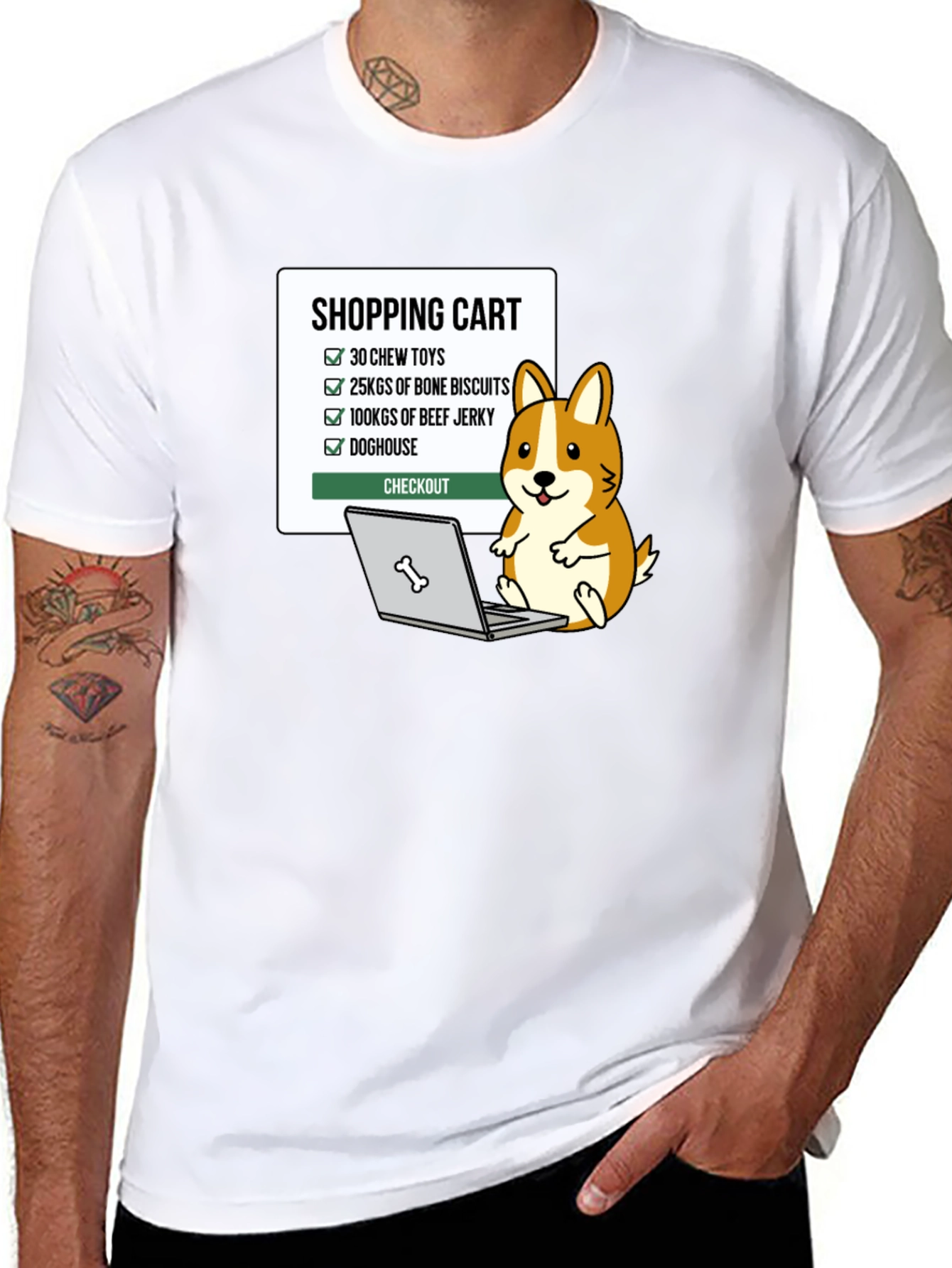 Dog Lover Shopping List T-Shirt
