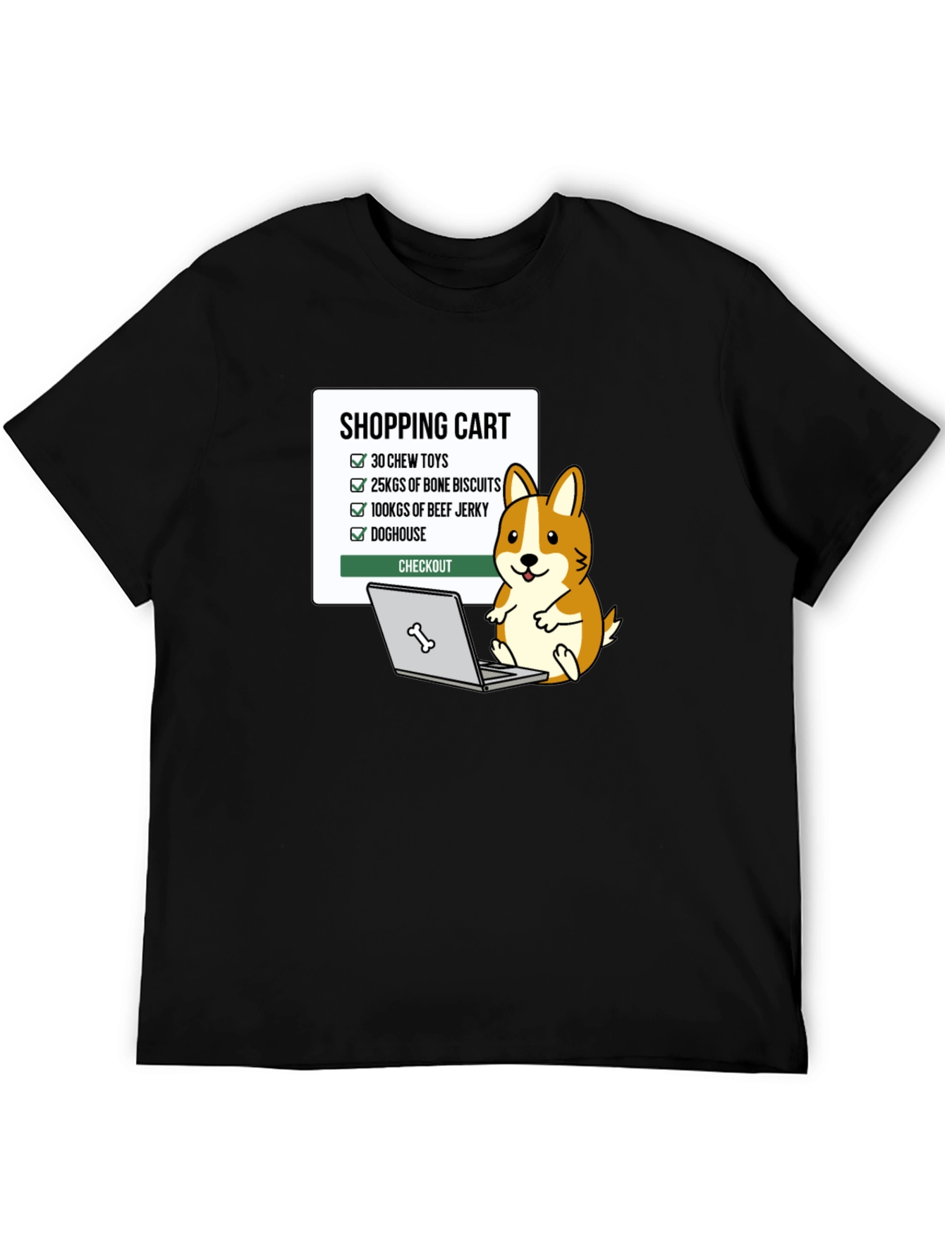 Dog Lover Shopping List T-Shirt