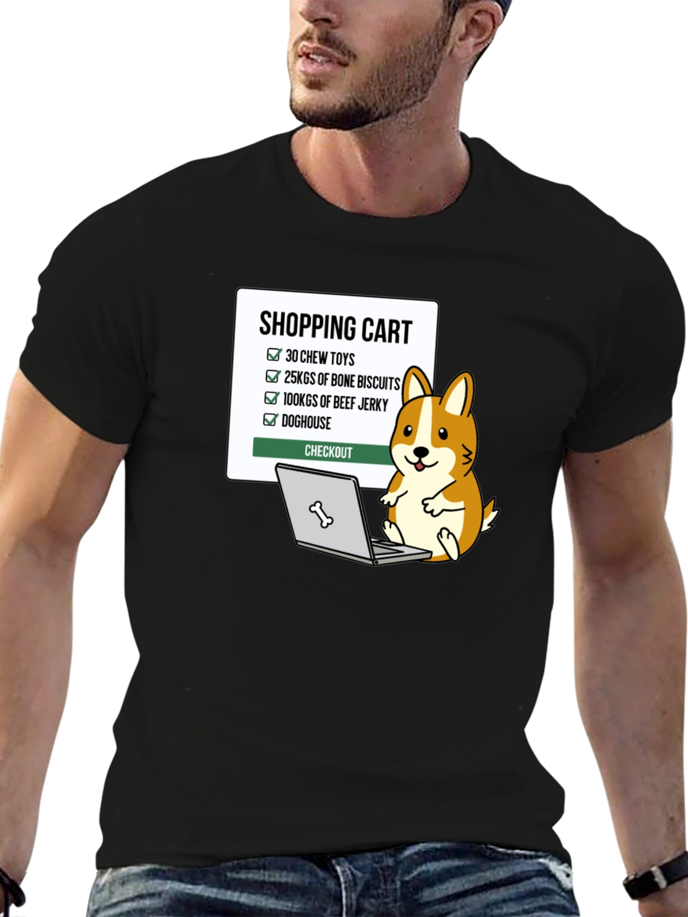 Dog Lover Shopping List T-Shirt