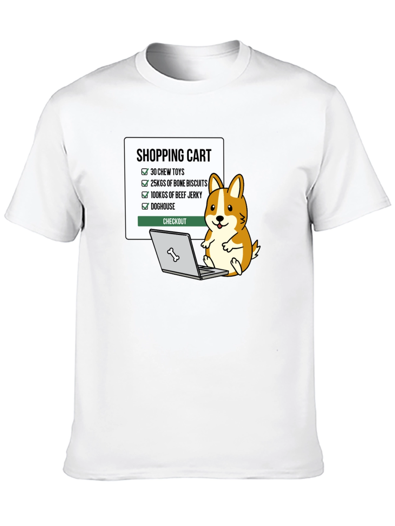 Dog Lover Shopping List T-Shirt