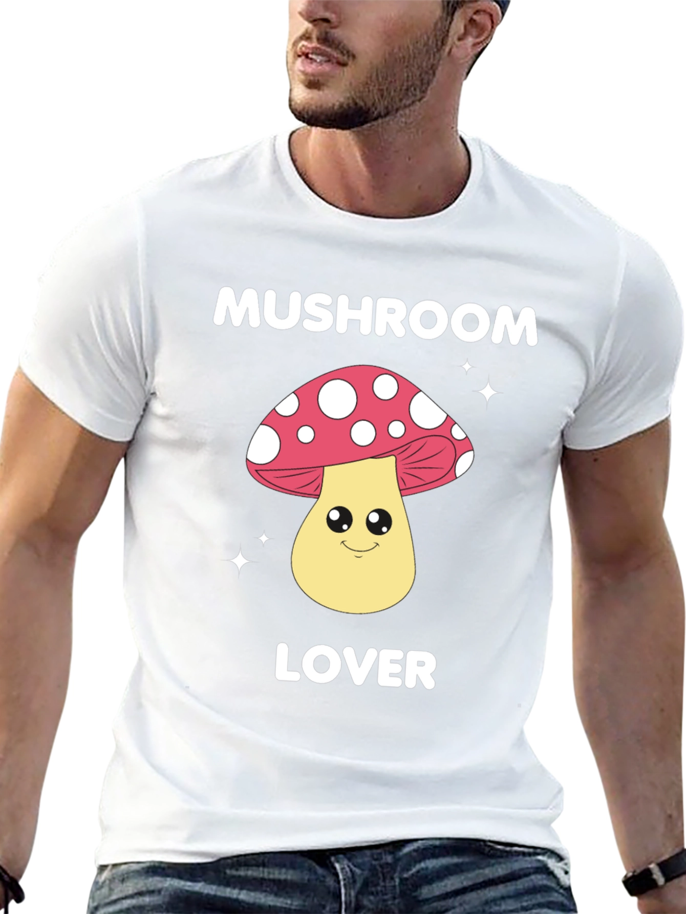 Mushroom Lover Graphic Tee - Fun Novelty Shirt