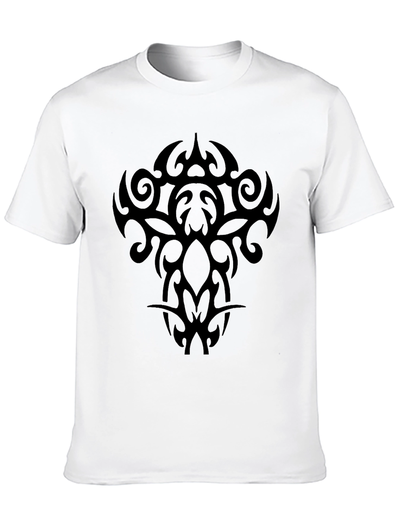 Black Tribal Graphic Tee - Mens Casual