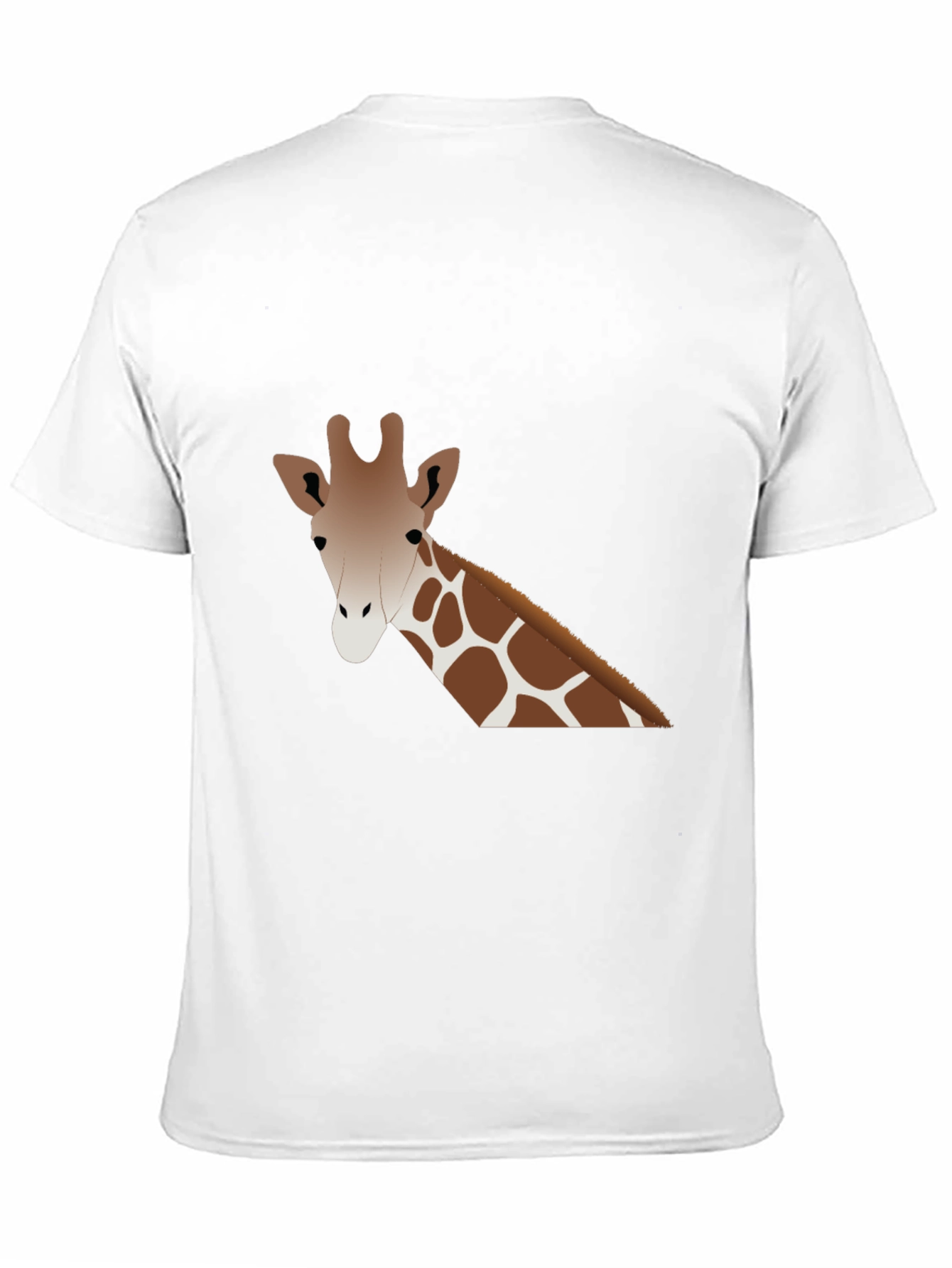 Giraffe Graphic Tee - Black Cotton Casual Shirt